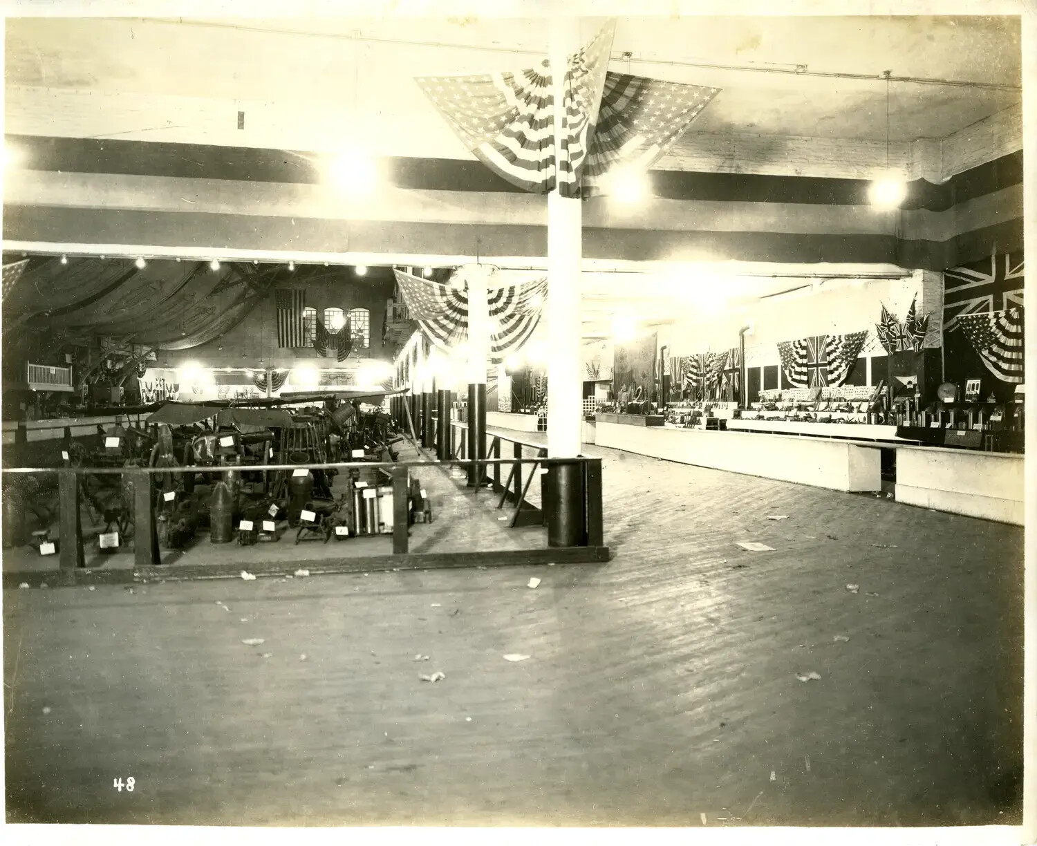 War Trophies Exhibit Hall, Allied War Exposition, Cincinnati Music Hall, 1918-1919