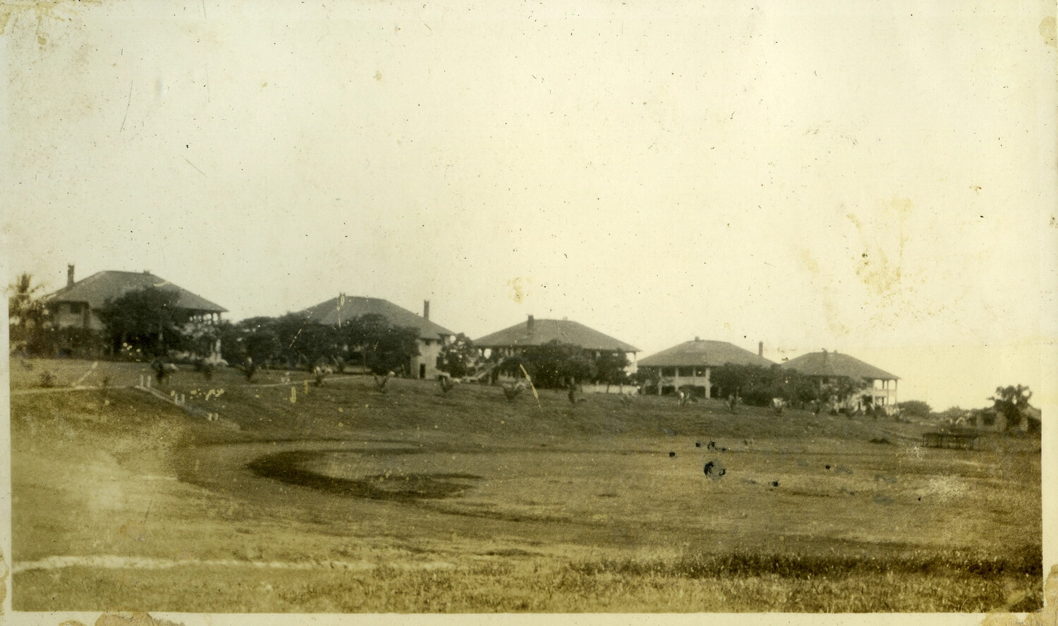 Officers' Quarters Overlooking Parade Field, U.S. Army Post, Philippines, c. 1930s