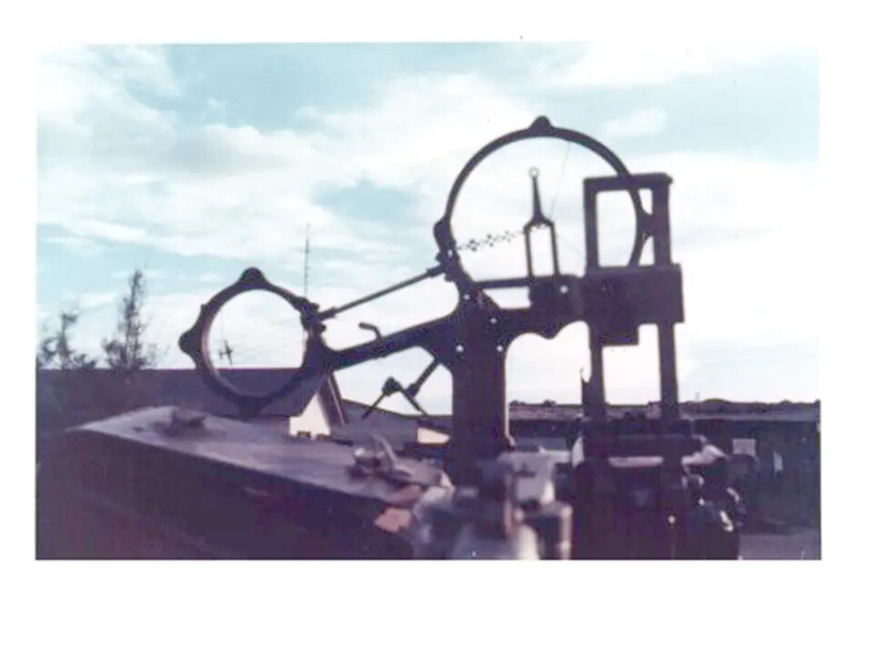 Optical Sighting/Ranging Device on Vehicle or Platform, Vintage Slide