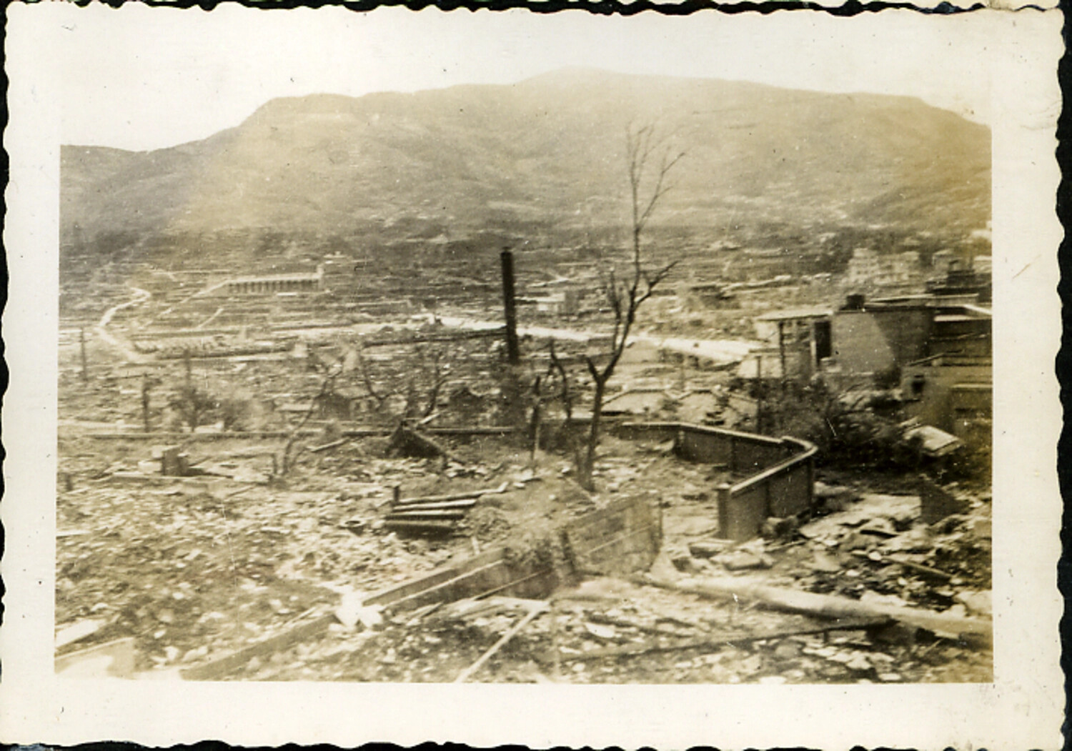 Panoramic View of Hiroshima in Ruins Following the Atomic Bombing, 1945