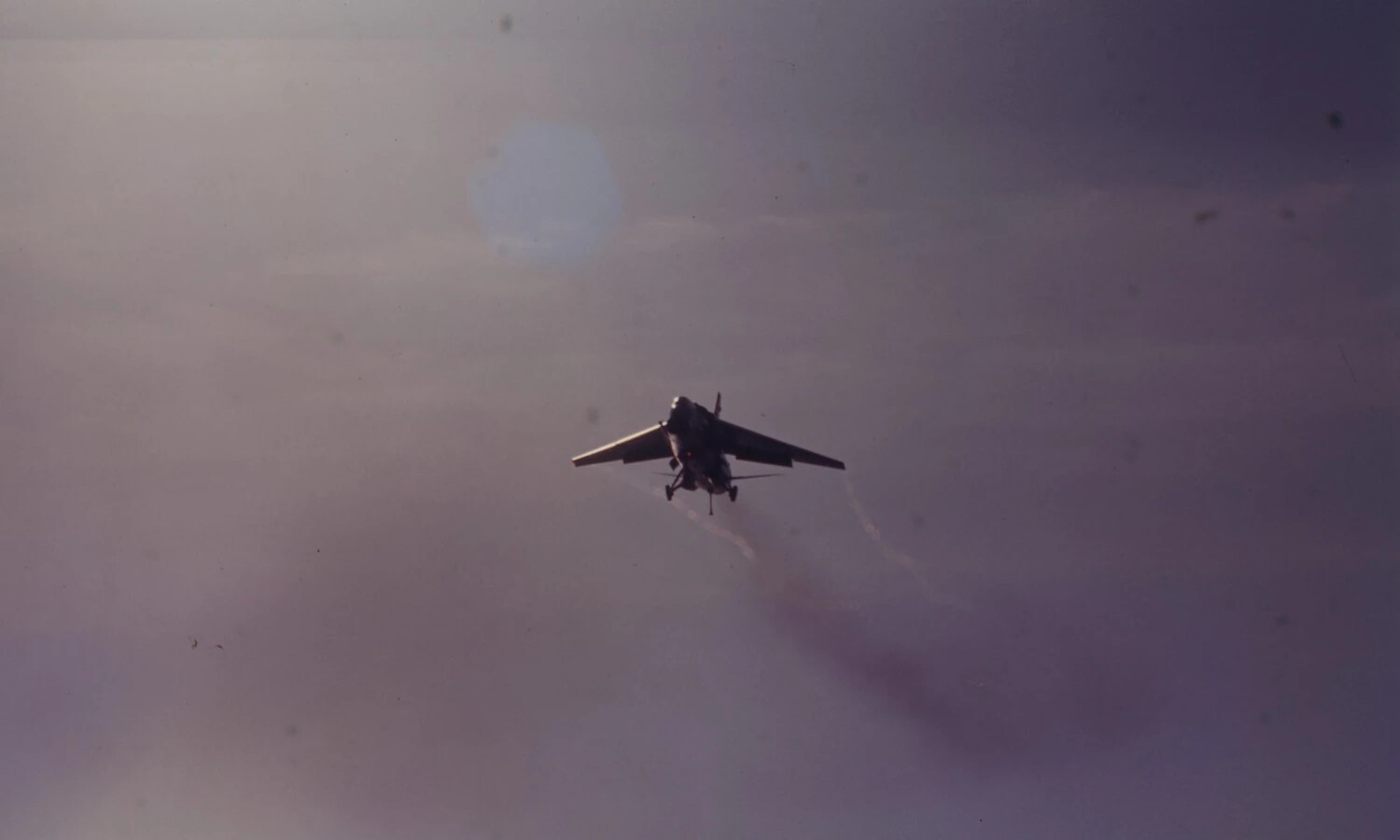 Carrier Attack Aircraft Banking with Exhaust Trail, Vietnam War Era
