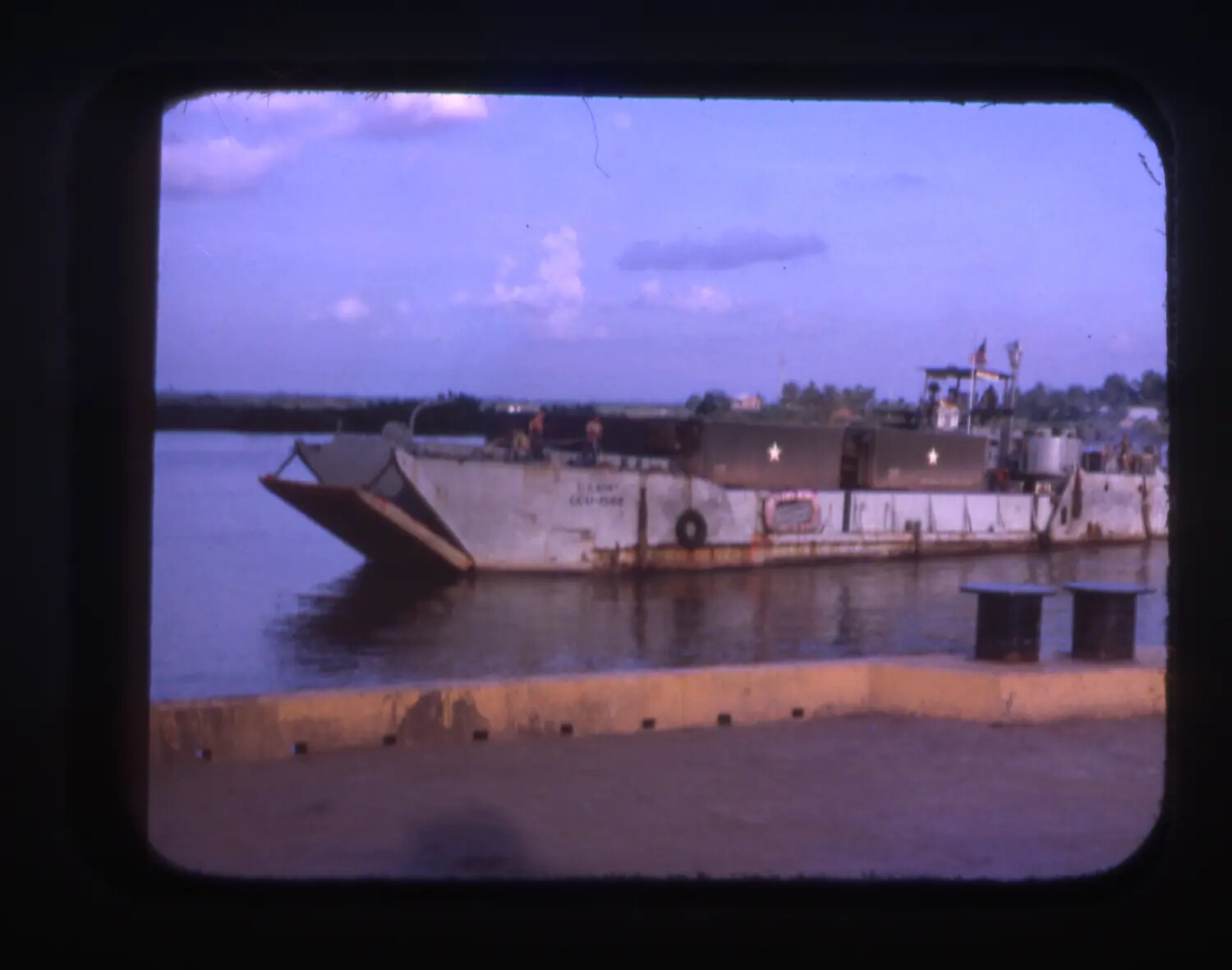 U.S. Army LCU Landing Craft at Cam Ranh Bay, Vietnam