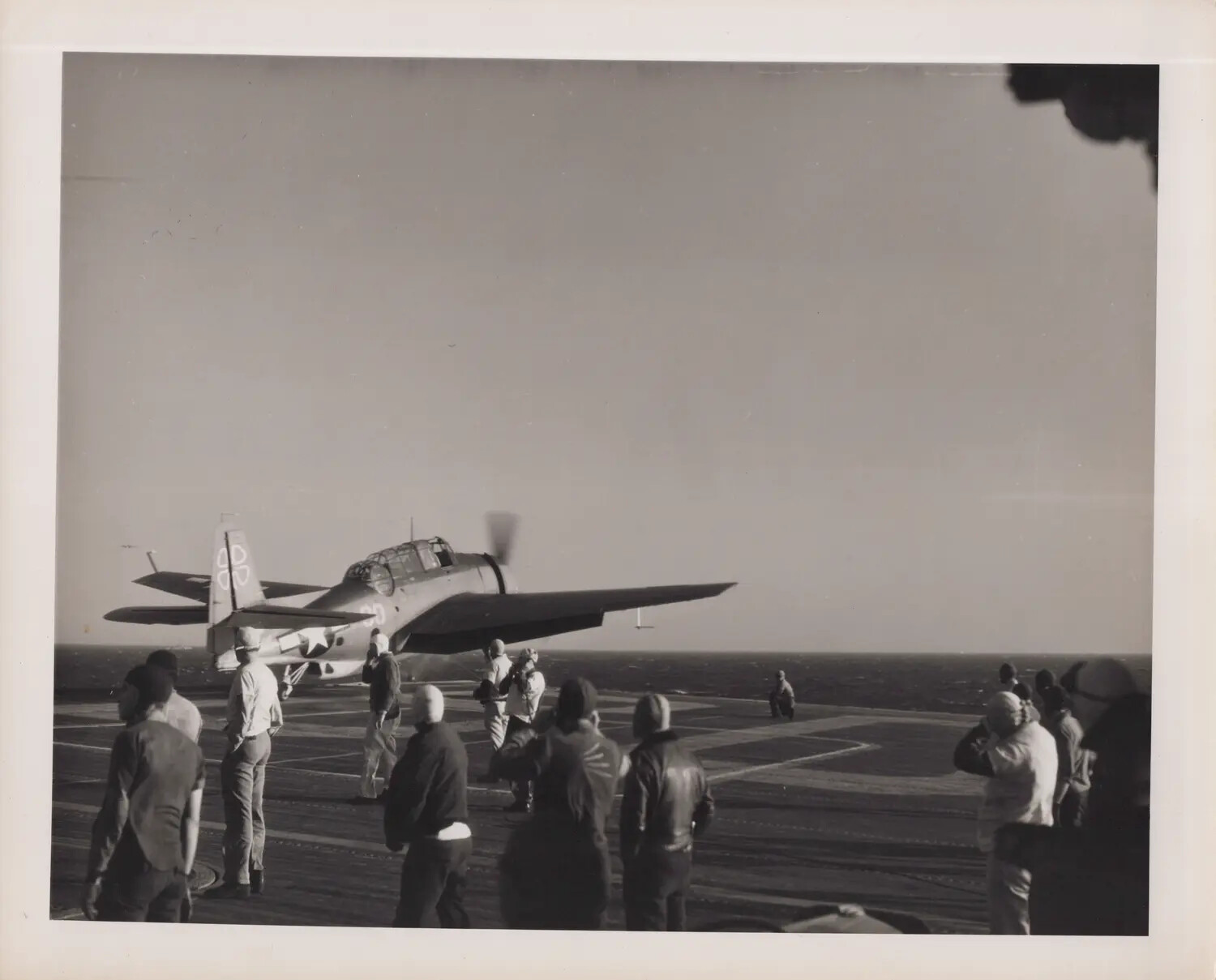 TBM/TBF Avenger Torpedo Bomber on Escort Carrier Flight Deck, WWII