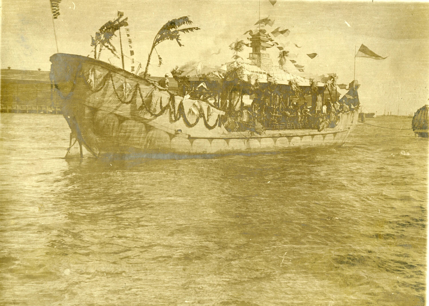 Decorated Festival Boat, Philippines - Carl Stone Album, Early 1900s