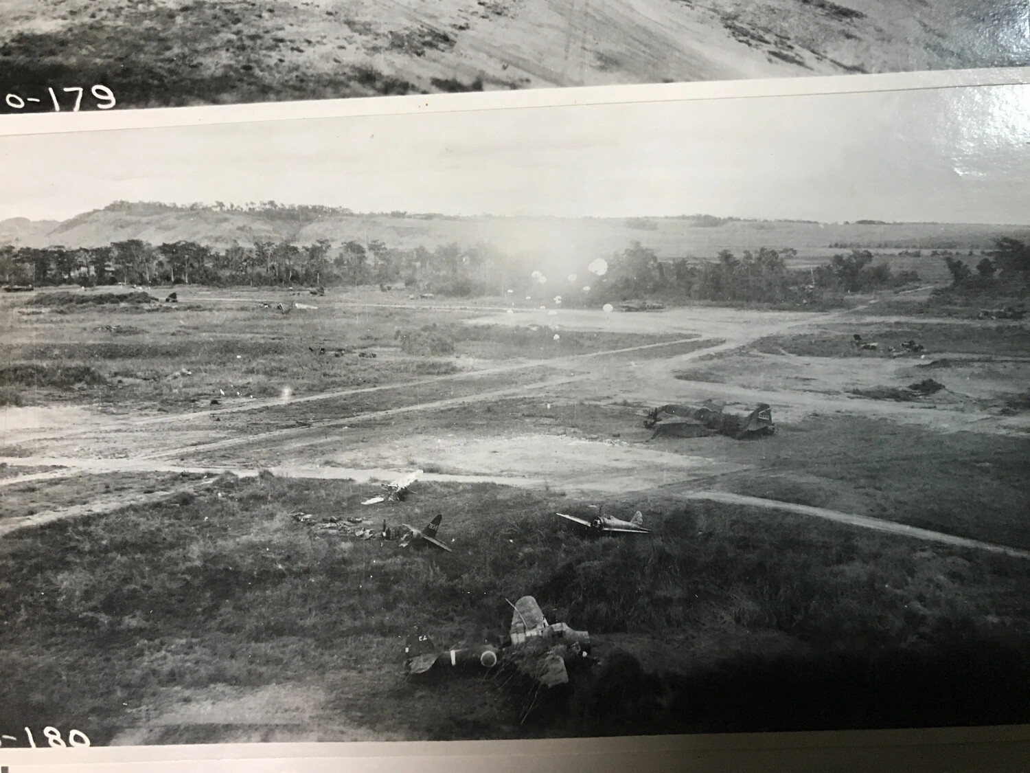 Full Album Scan: Japanese Aircraft in Revetments, Print Numbered '0-180'
