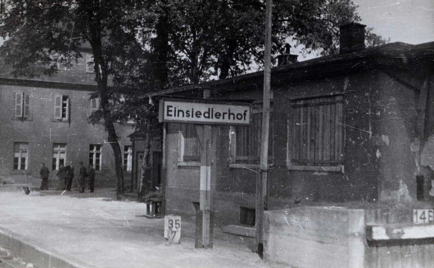 Street Sign Reading 'Einsiedlerhof' Near Kaiserslautern, Germany, WWII European Theater