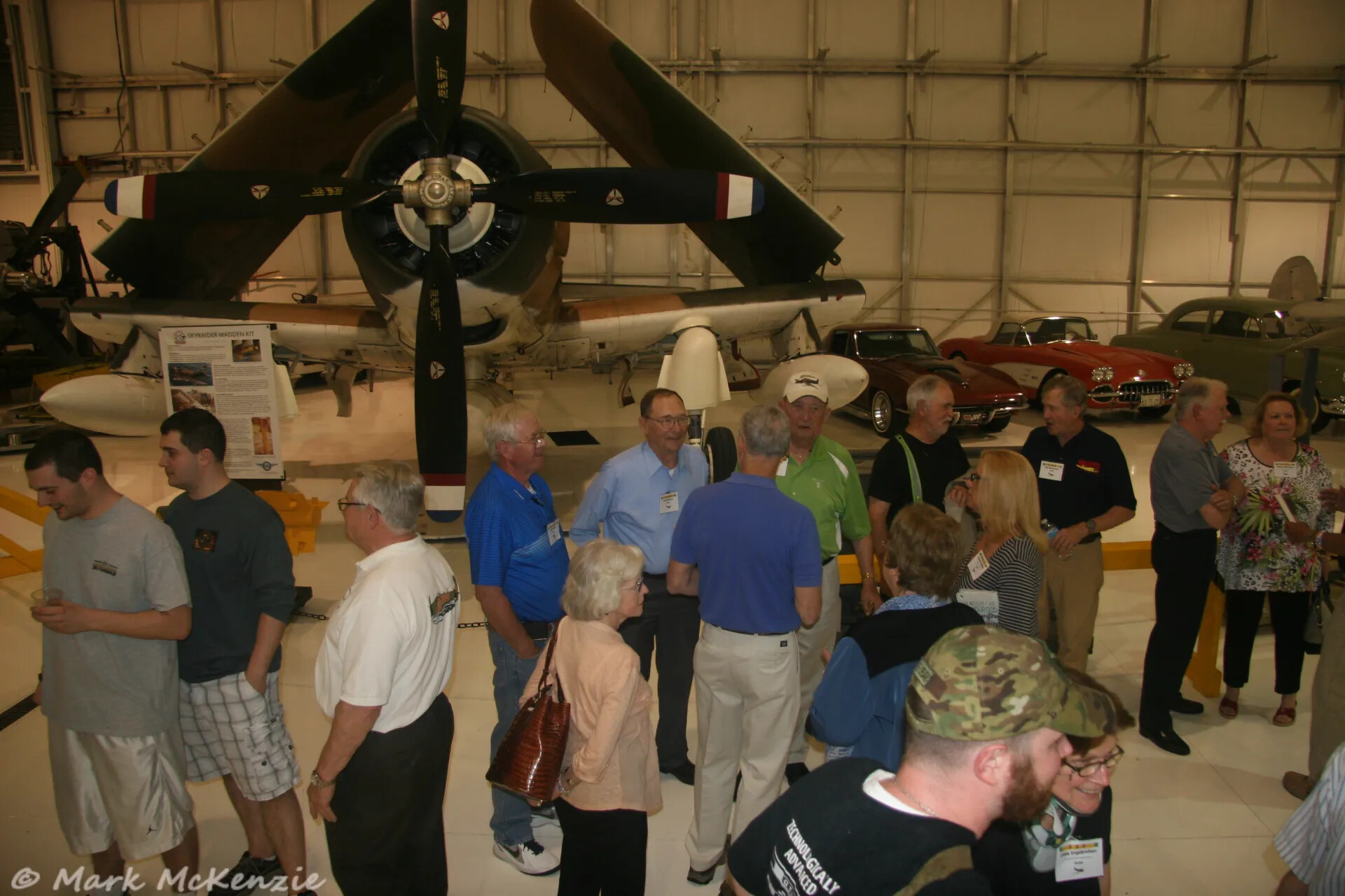 Reunion Reception Beside Preserved A-1 Skyraider, Operation Tailwind Event, April 30, 2016