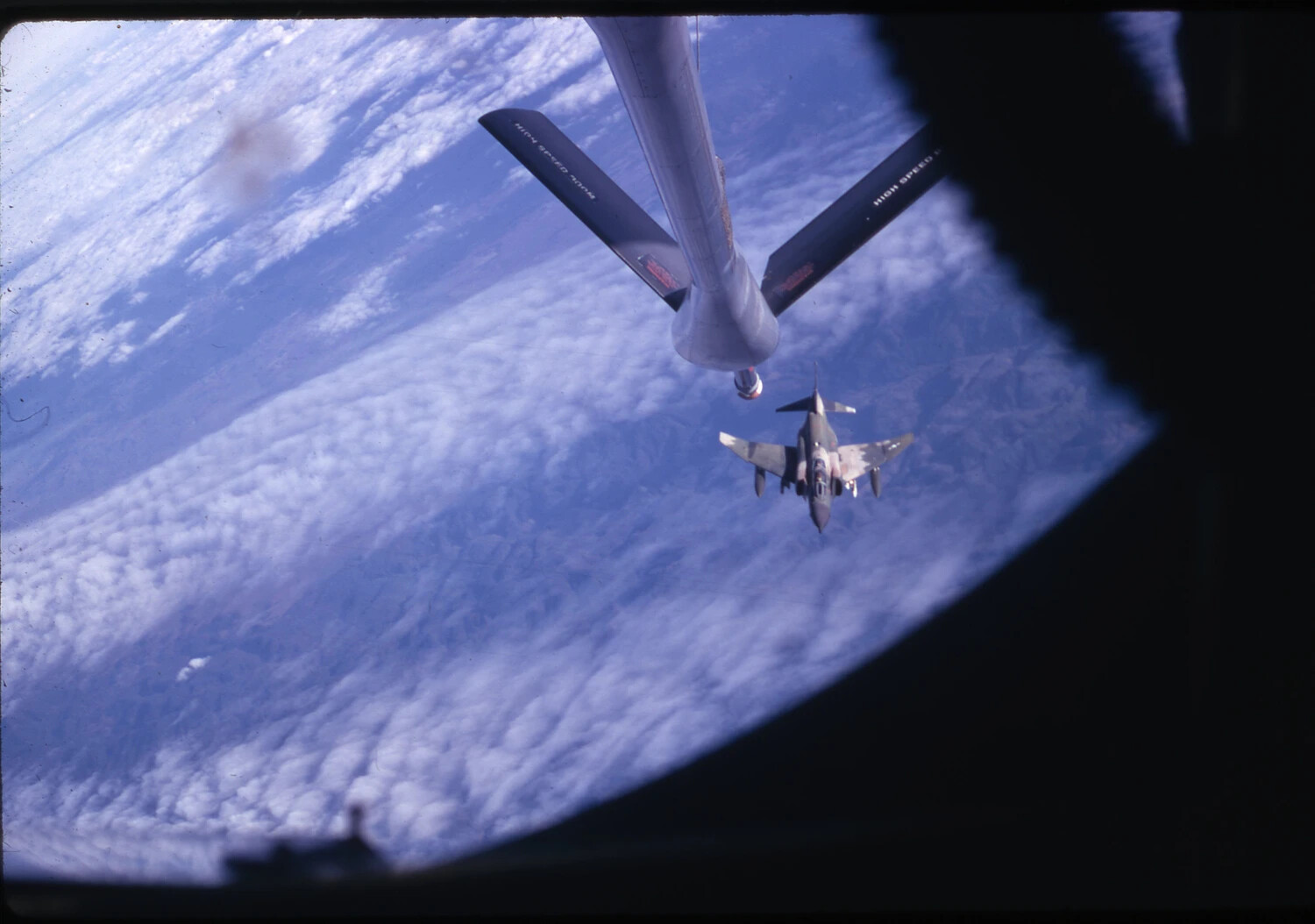 F-4 Phantom II Approaching a KC-135 Stratotanker's Refueling Boom, Vietnam War Era