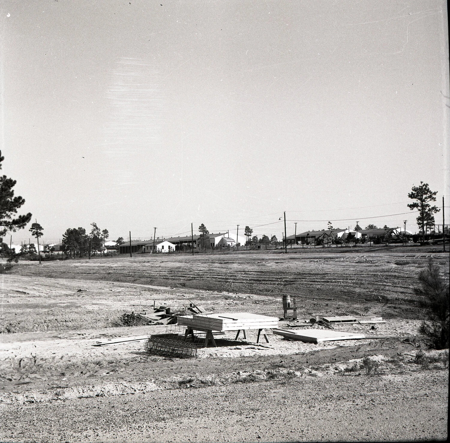 Construction Materials and Formwork at a U.S. Army Training Post
