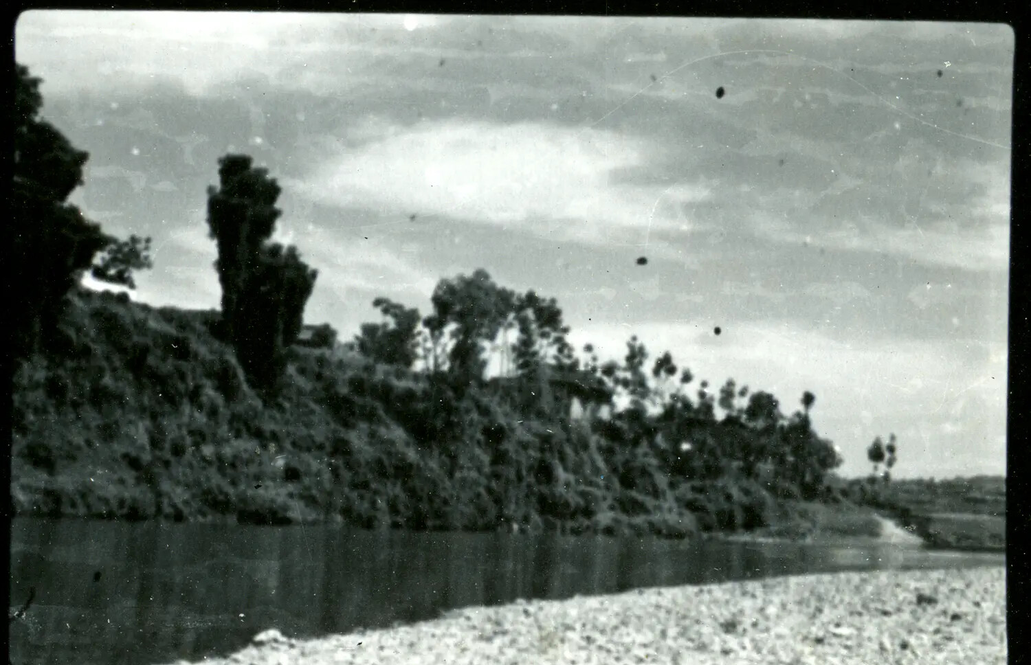 Riverbank Landscape, Burma, China-Burma-India Theater, World War II