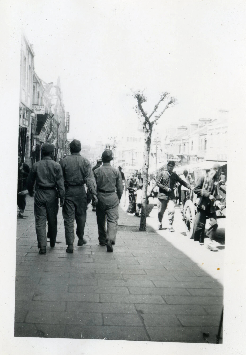 U.S. Navy Personnel on Liberty in an Asian Port City, VR-6 Squadron Album, Manila