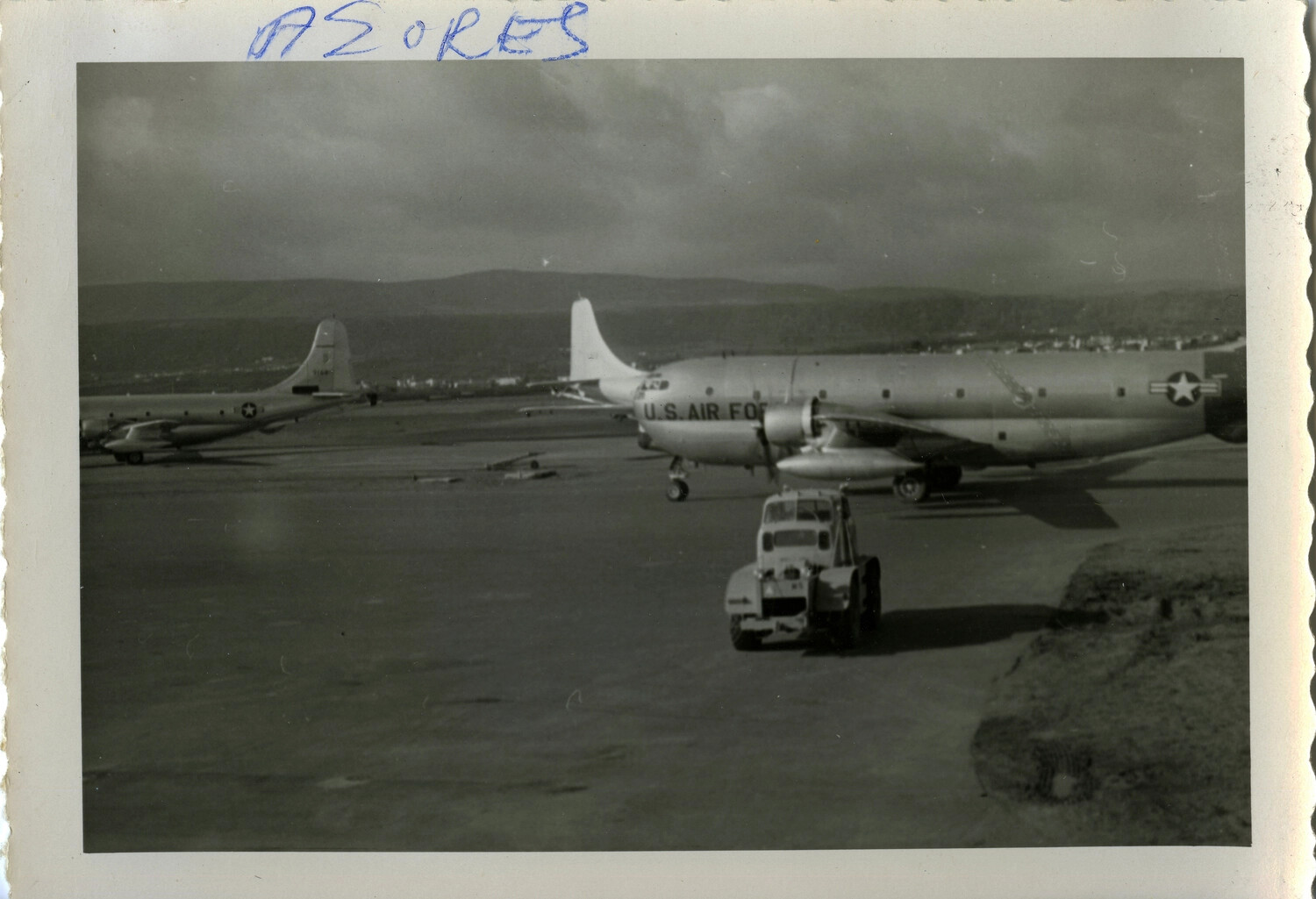 USAF Boeing C-97/KC-97 Stratofreighter at Lajes Field, Azores