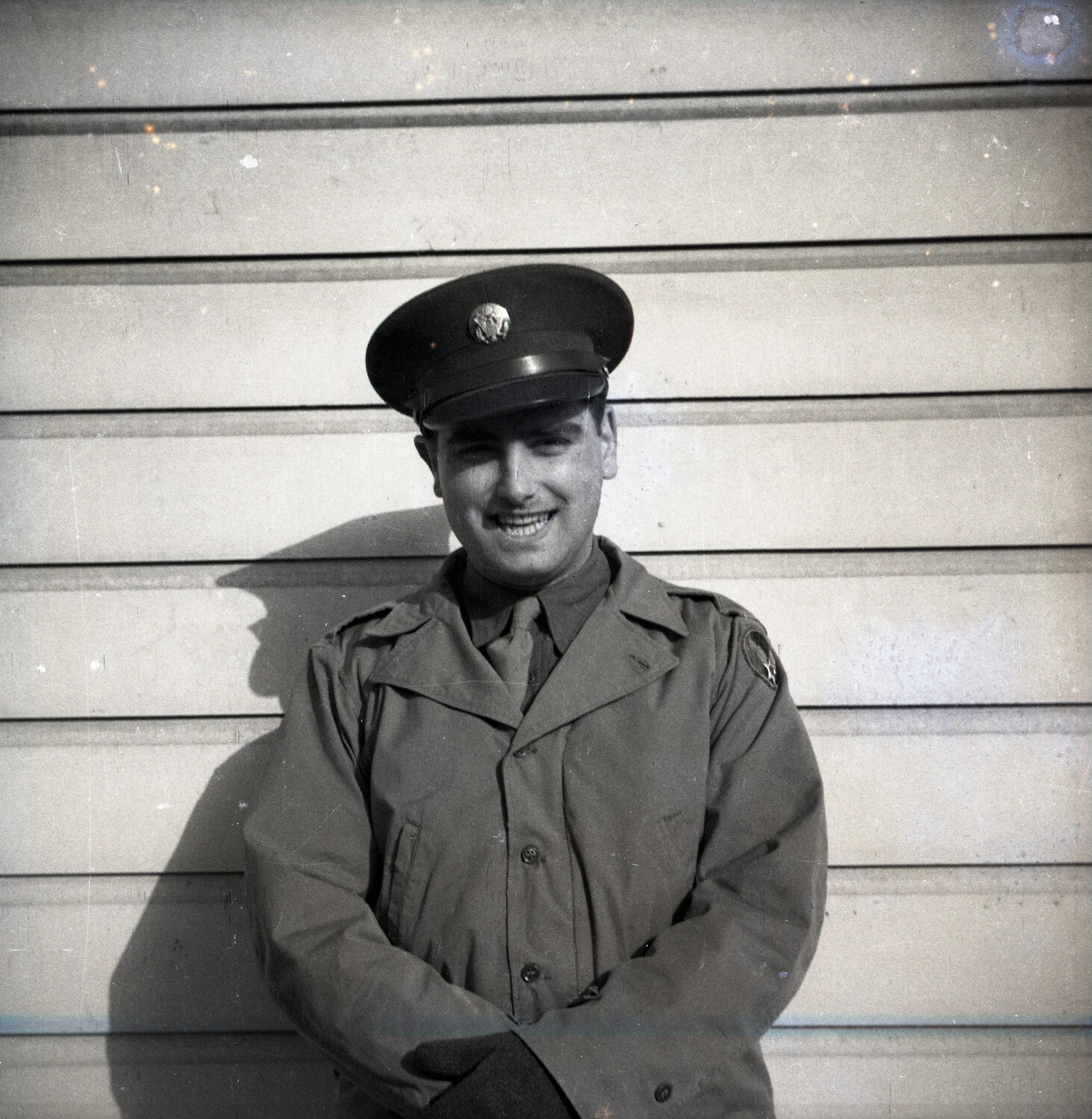 Portrait of a Smiling Airman in Service Uniform
