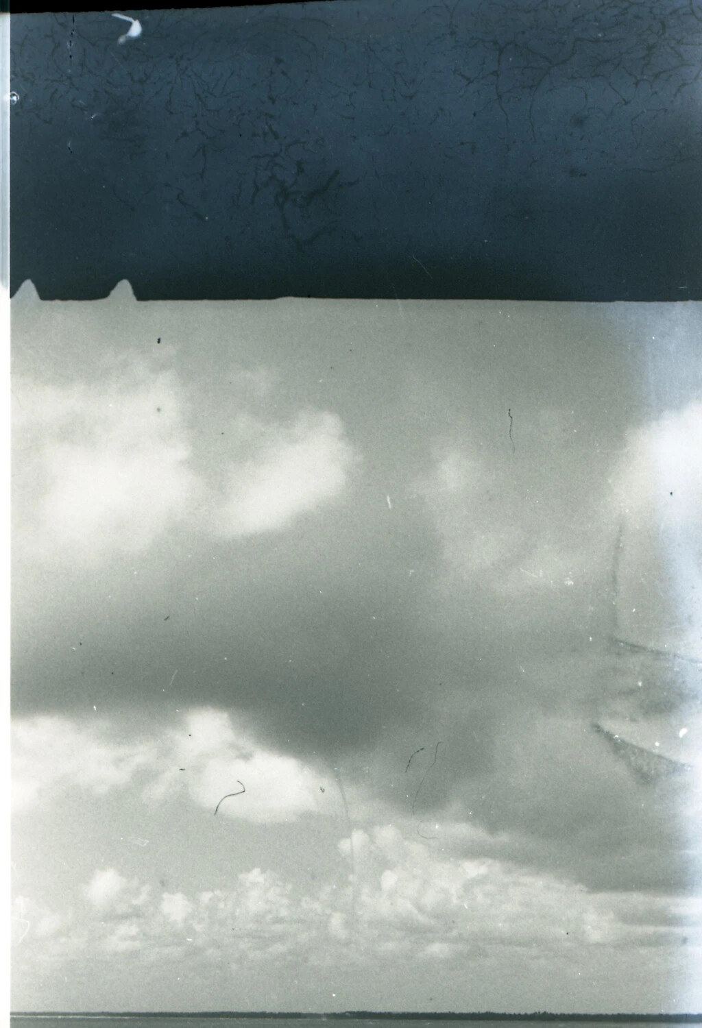 In-Flight Aerial View of Cloud Formation, CBI Theater, WWII