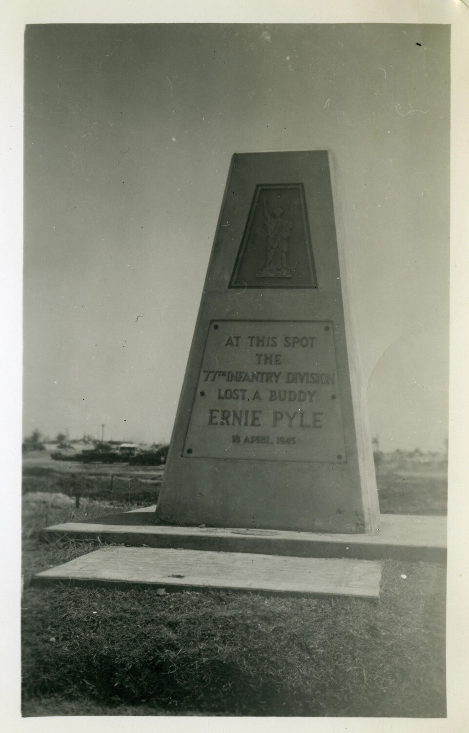 Ernie Pyle Memorial Monument, Ie Shima (Close View)