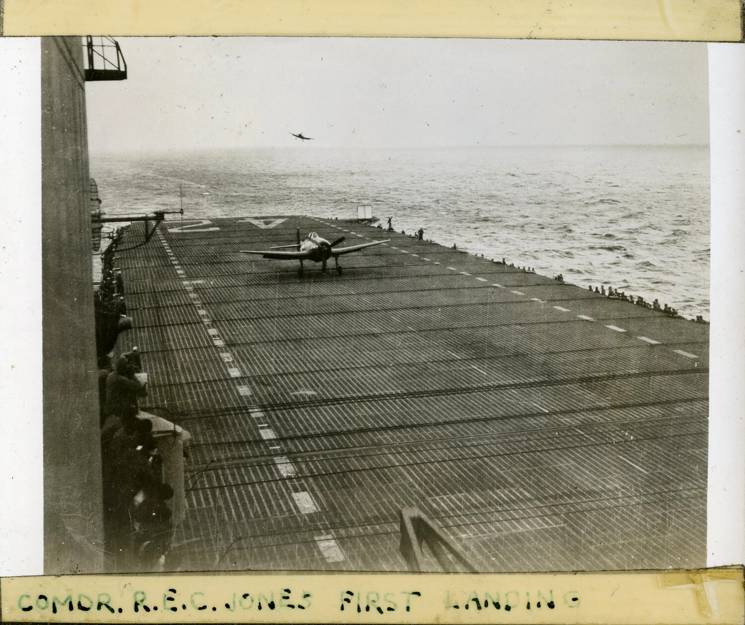 Commander R.E.C. Jones's First Landing Aboard USS Franklin D. Roosevelt (CVB-42)