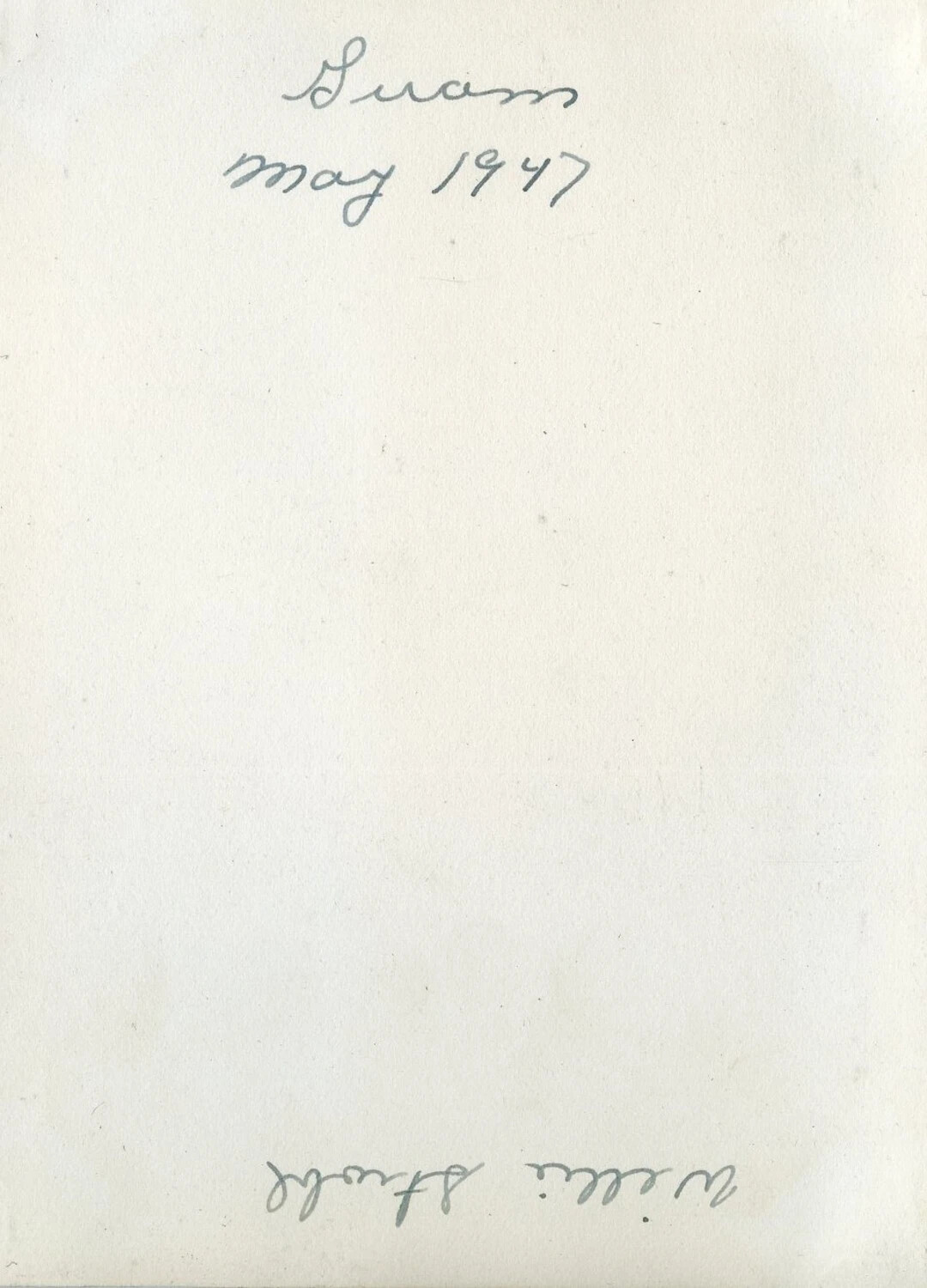 Album Page Caption: "Guam, May 1947" - VR-6 Naval Air Transport Squadron Photo Album