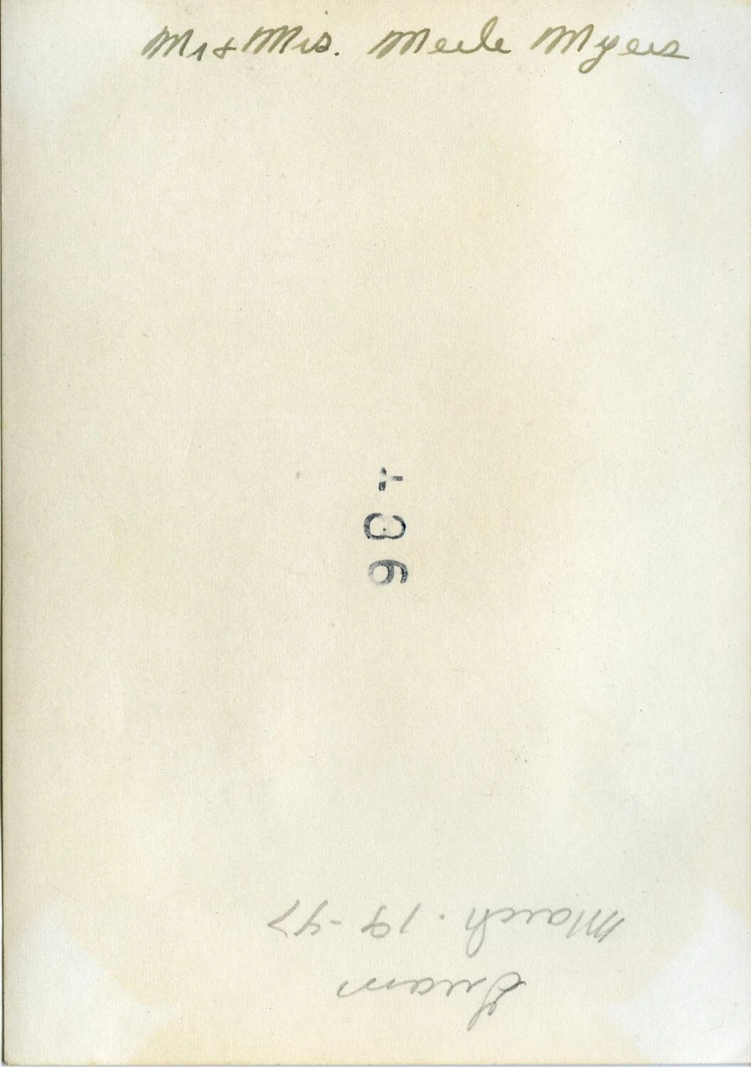 Verso of Photograph with Handwritten Identification, VR-6 Agana Guam Album, Dated March 1947