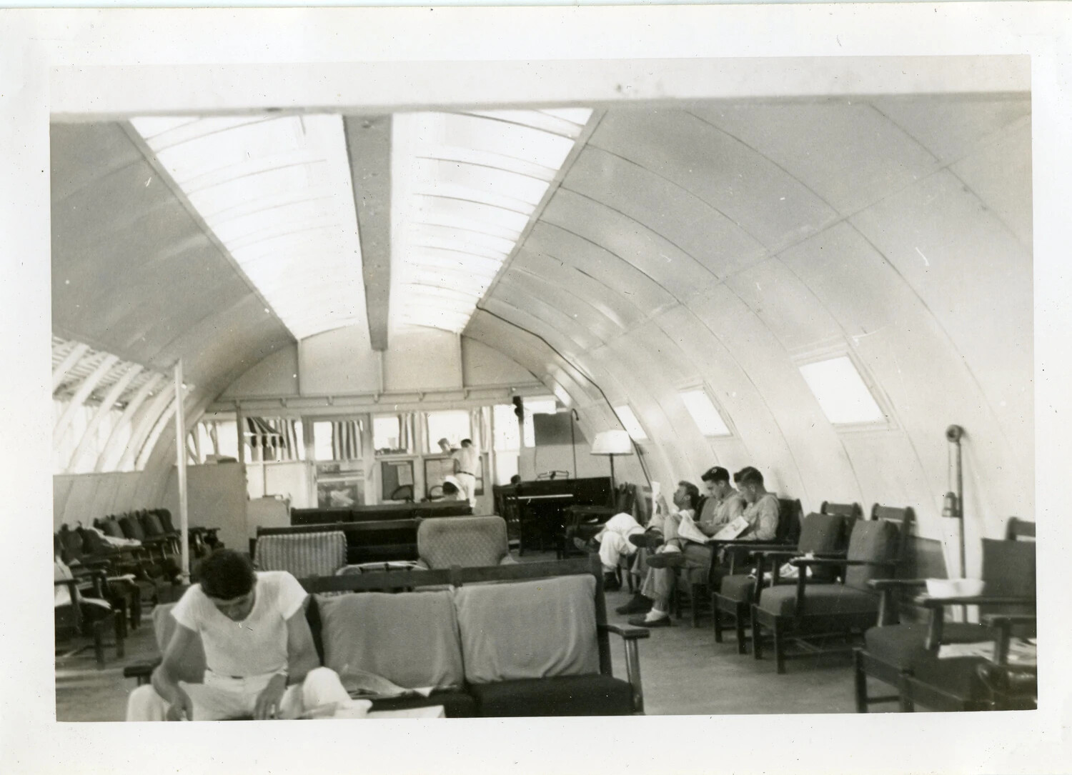 Interior of Quonset Hut Recreation Lounge, Naval Air Station Agana, Guam
