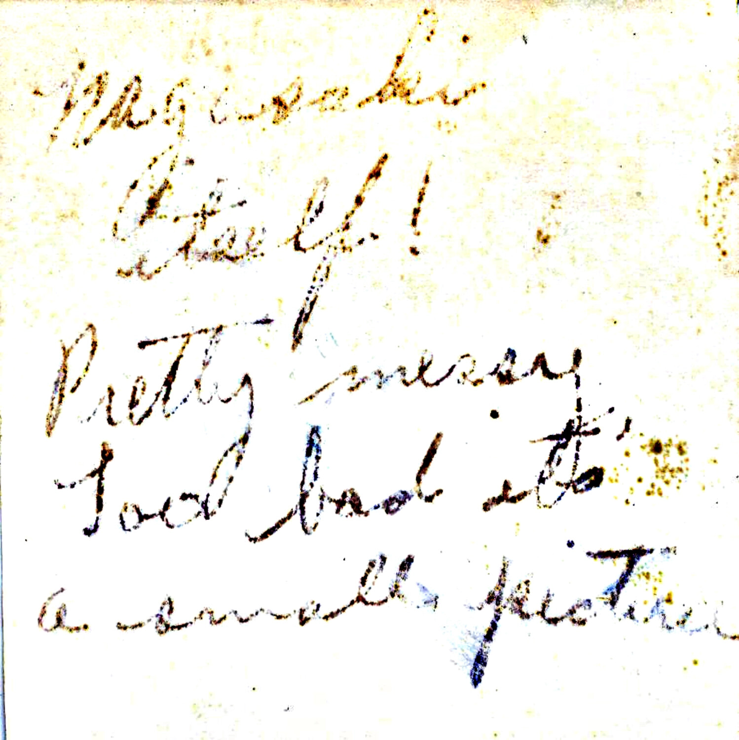 Handwritten Album Caption Page, Possible Reference to Nagasaki (WWII Photo Album Collection, Ie Shima / 345th Bomber Group Materials)