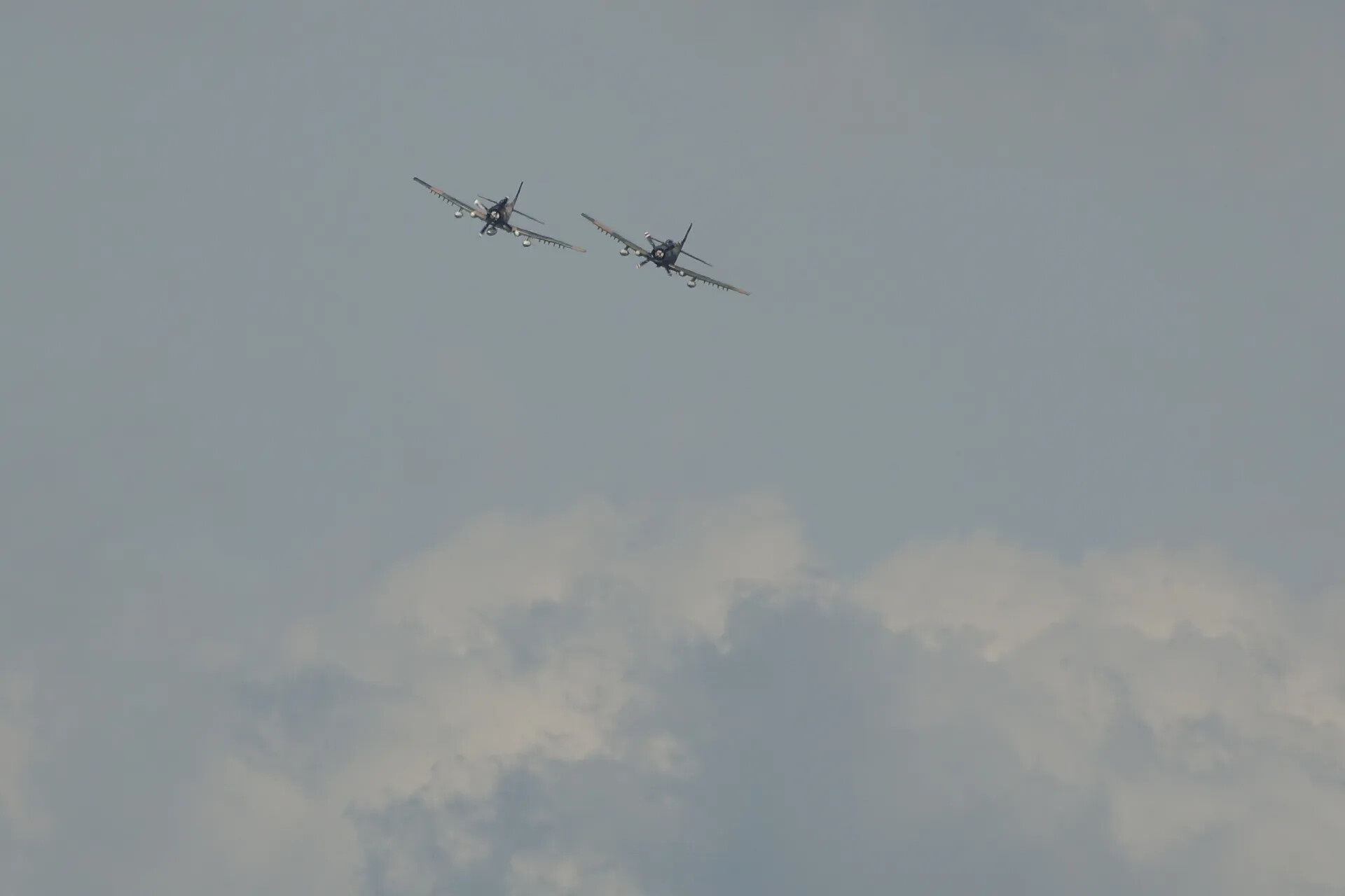 Two A-1 Skyraiders in Formation Flight, 3-4 May 2019 Reunion Event