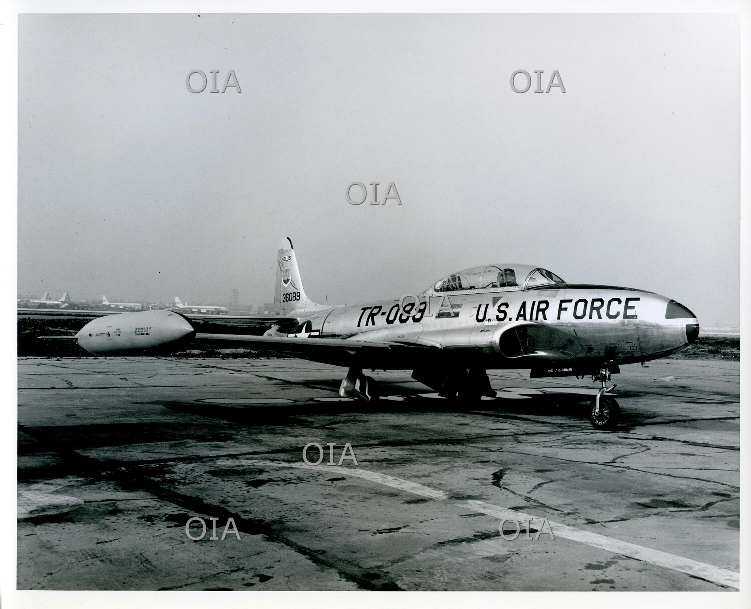 Lockheed T-33 Shooting Star Jet Trainer, USAF Serial 36089, "TR-083," Nellis Association