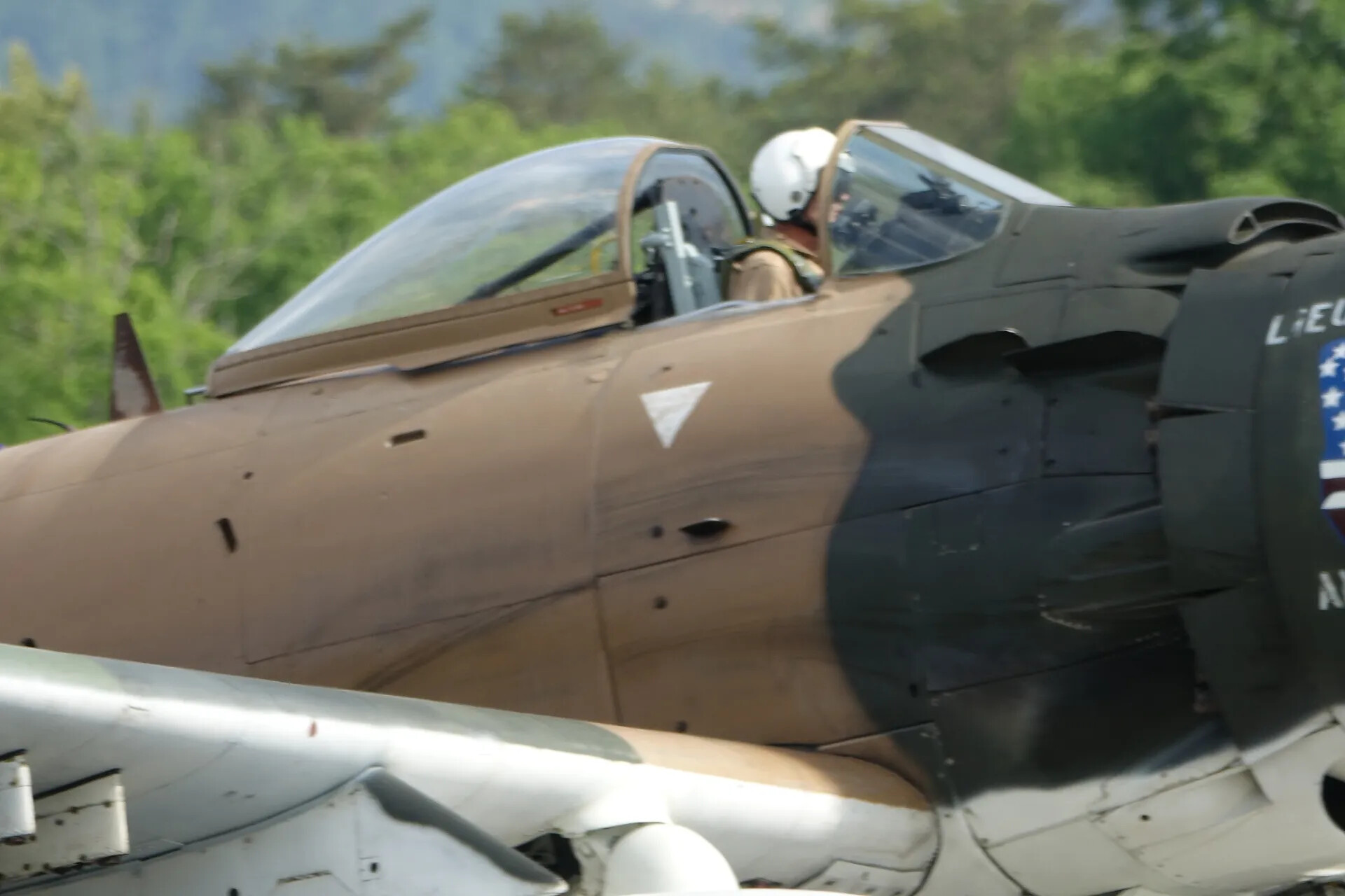 A-1 Skyraider Cockpit Close-Up with Pilot, Warbird Event, May 2019