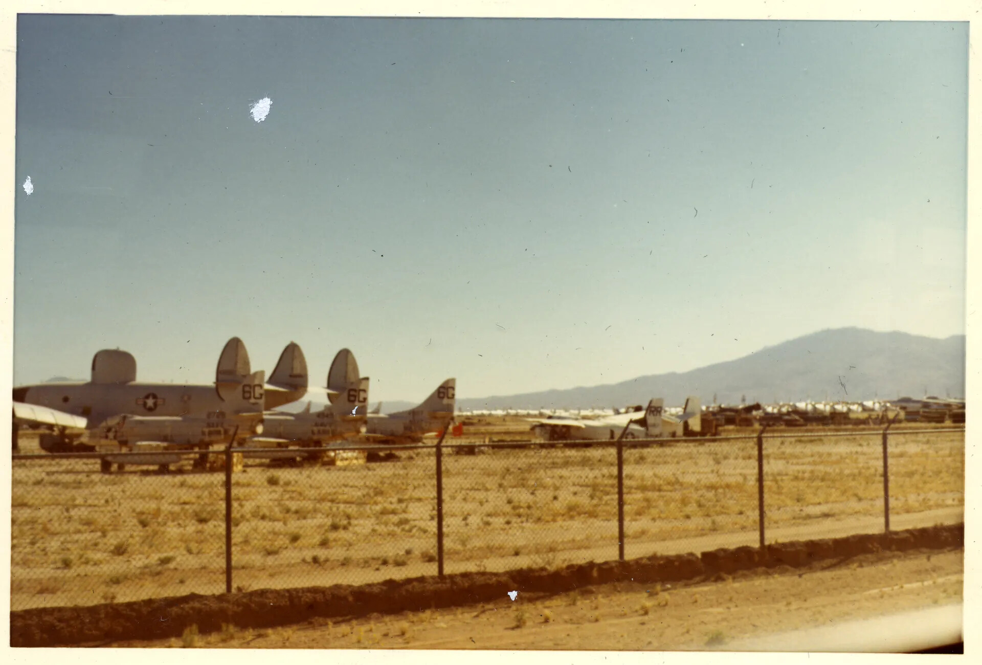 Retired EC-121 Warning Star Aircraft in Desert Storage Yard (AMARC Boneyard), Arizona