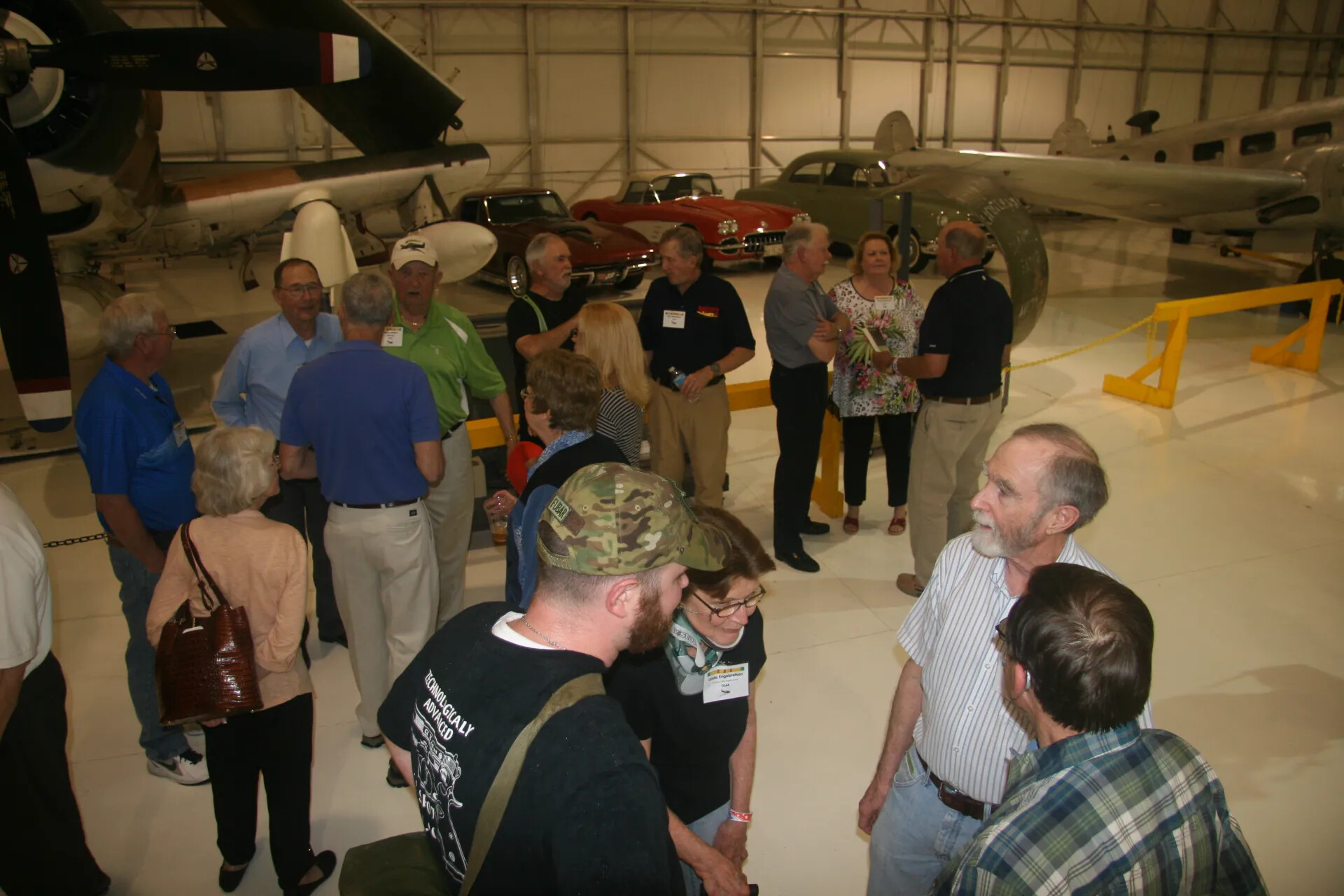 Veterans' Reunion Gathering in Aviation Museum Hangar, Operation Tailwind Event, April 2016