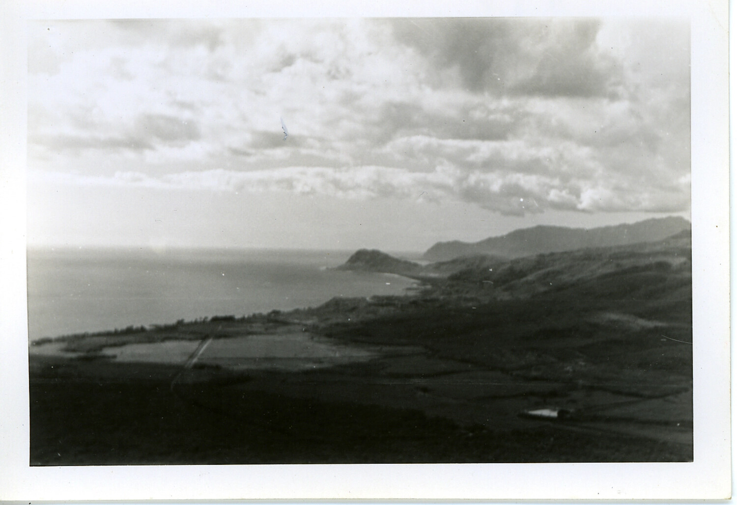 Elevated Coastal Landscape View, Hawaii (Probable)
