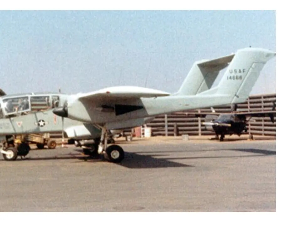 OV-10 Bronco on Flight Line, Vietnam War Era