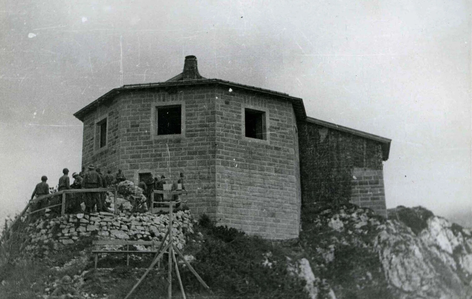 American Soldiers at the Kehlsteinhaus (Eagle's Nest), Berchtesgaden, 1945