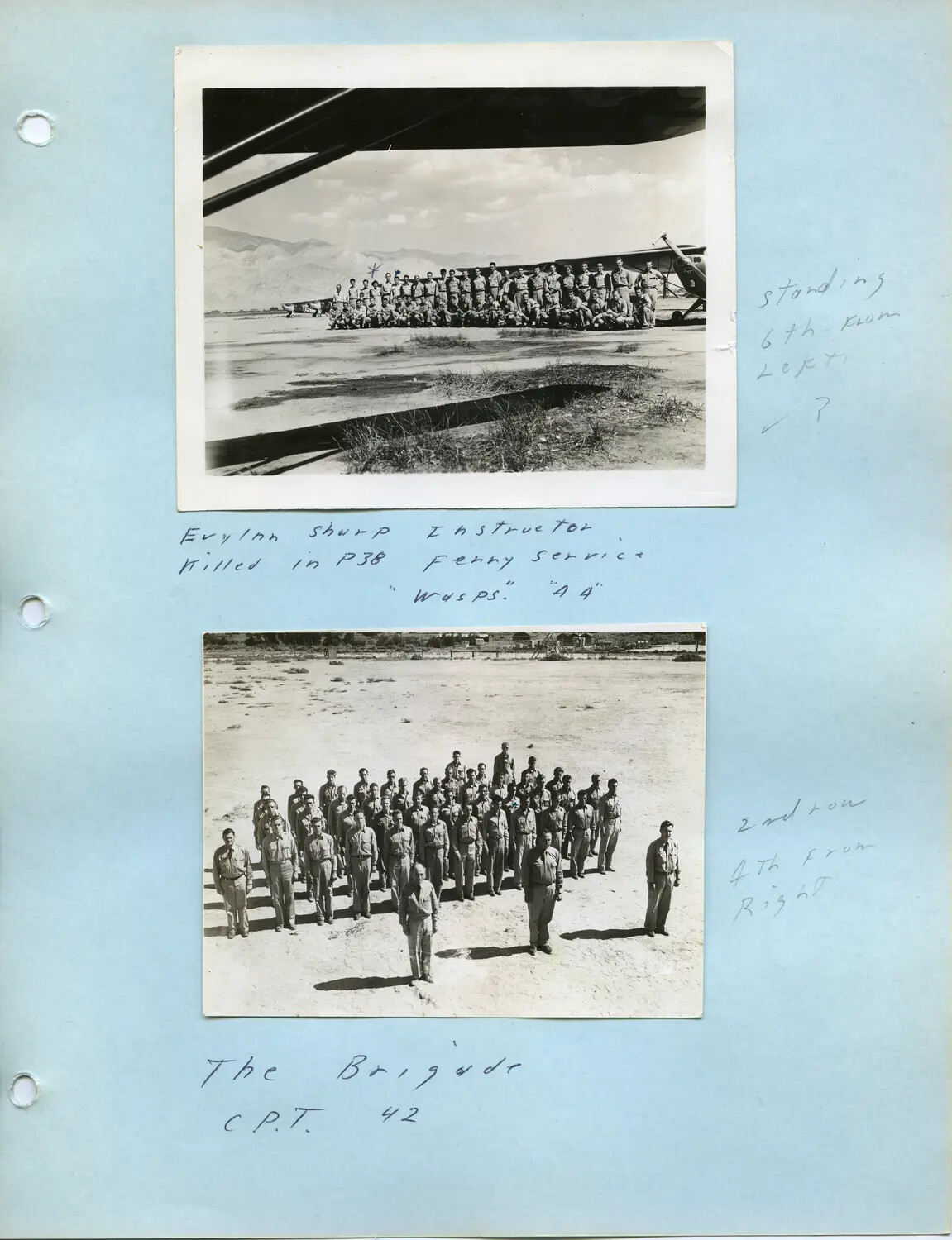 Civilian Pilot Training Class of 1942 — Edward P. McAleer Album, with Evelyn Sharp Reference