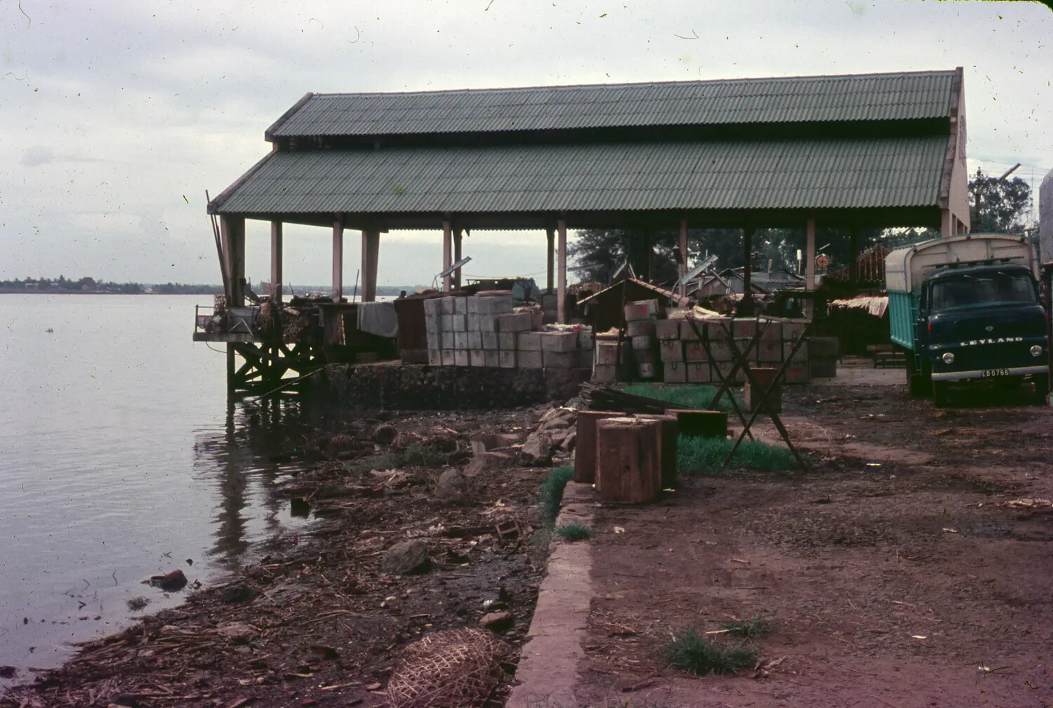 Riverside Warehouse and Cargo Dock, South Vietnam, 1965