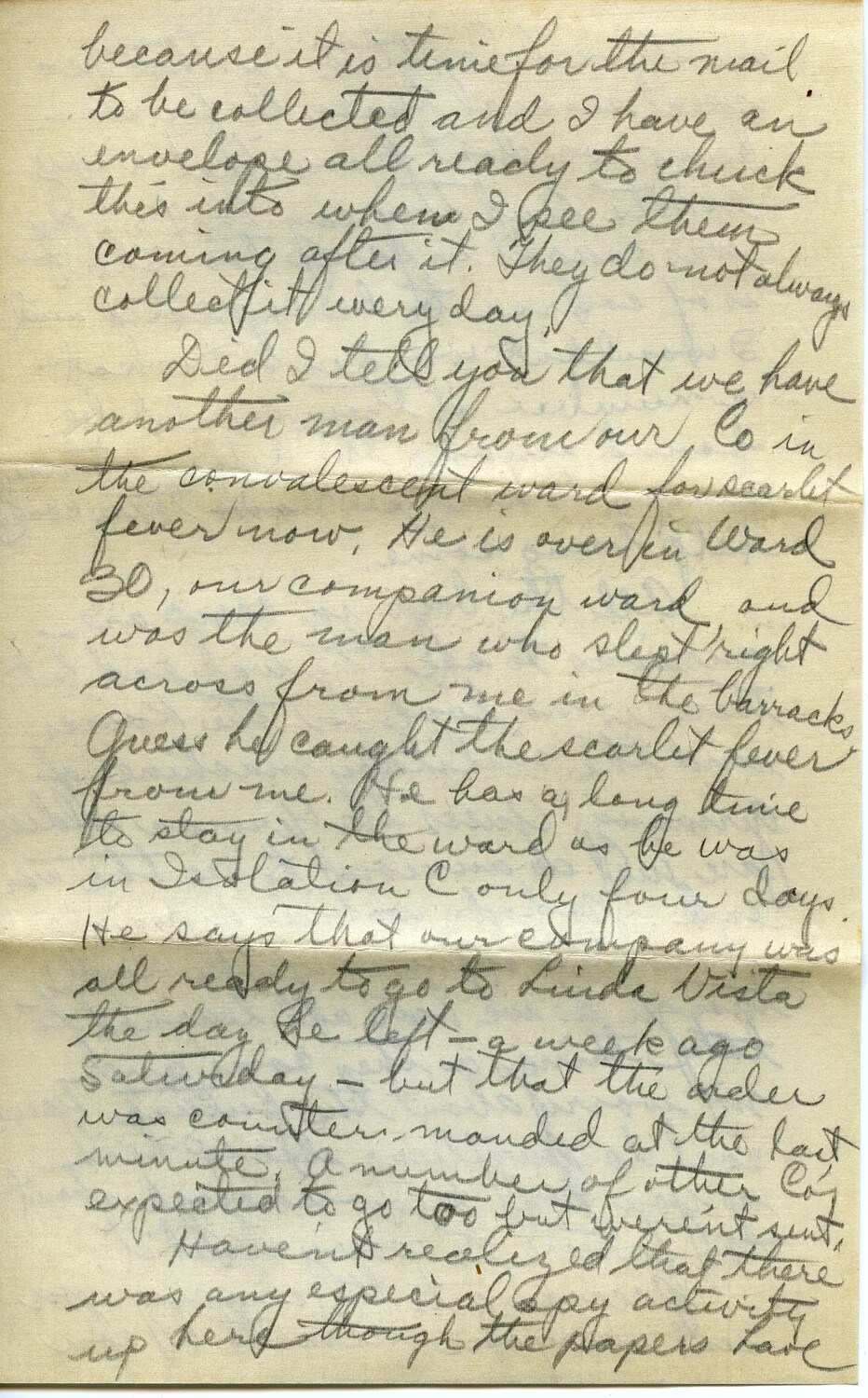 Handwritten Letter from Pvt. Willis W. Wagener to His Father, WWI Army Camp Correspondence, 1918