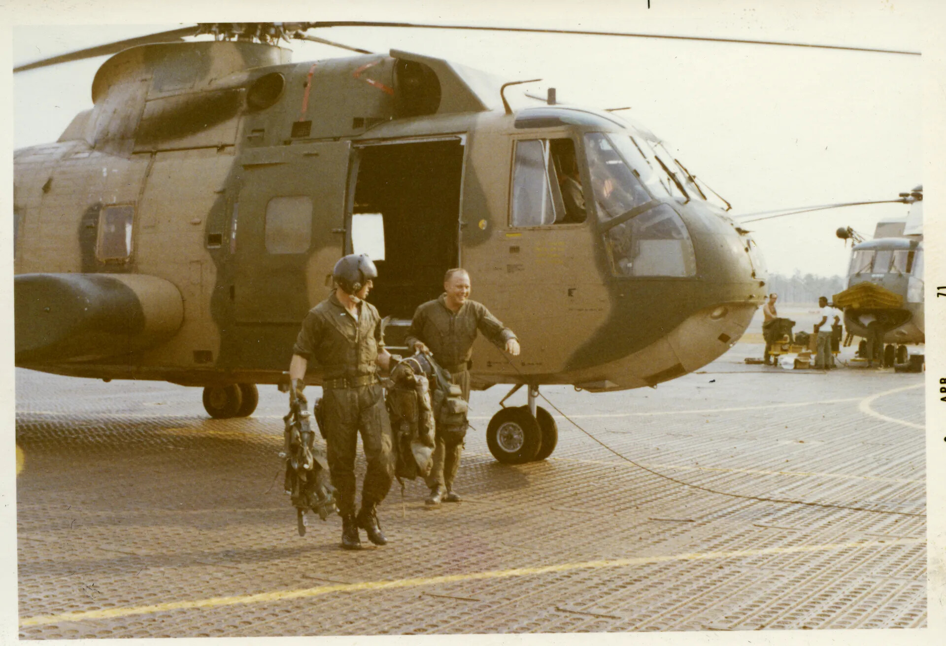 USAF HH-3E 'Jolly Green Giant' Rescue Helicopter Crew, Nakhon Phanom RTAFB, April 1971
