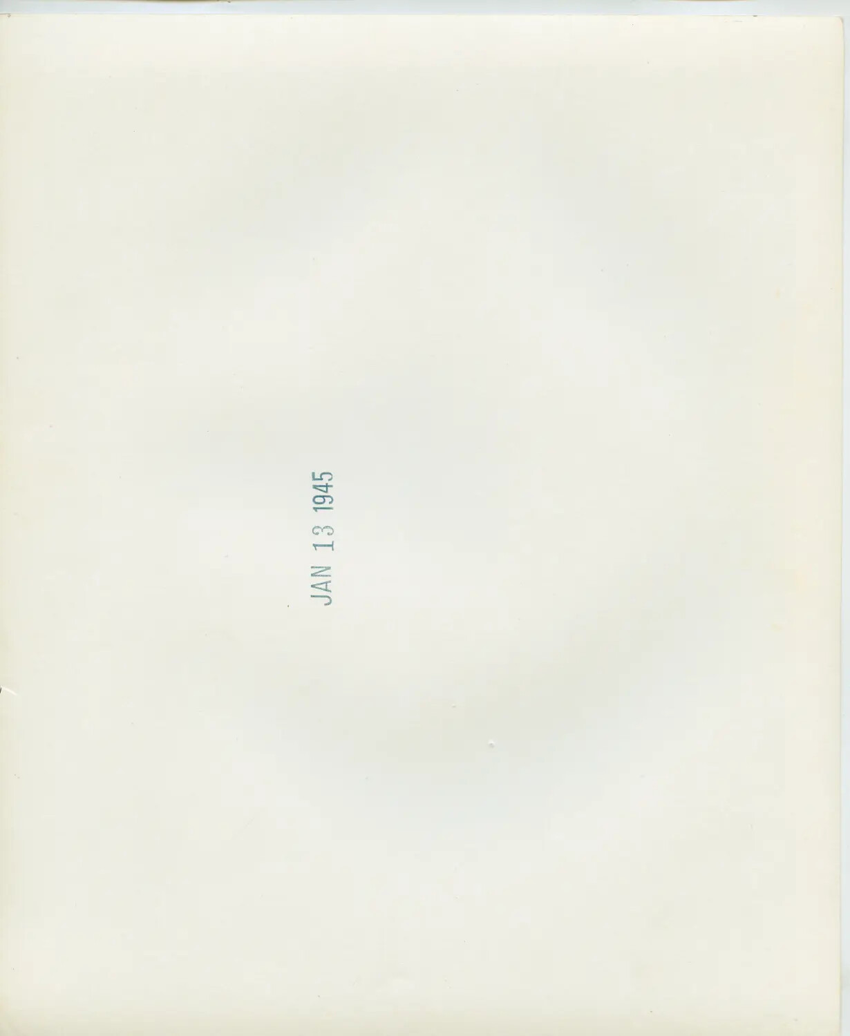 Verso of Photographic Print with January 1945 Date Stamp, USS Petrof Bay (CVE-80) Collection