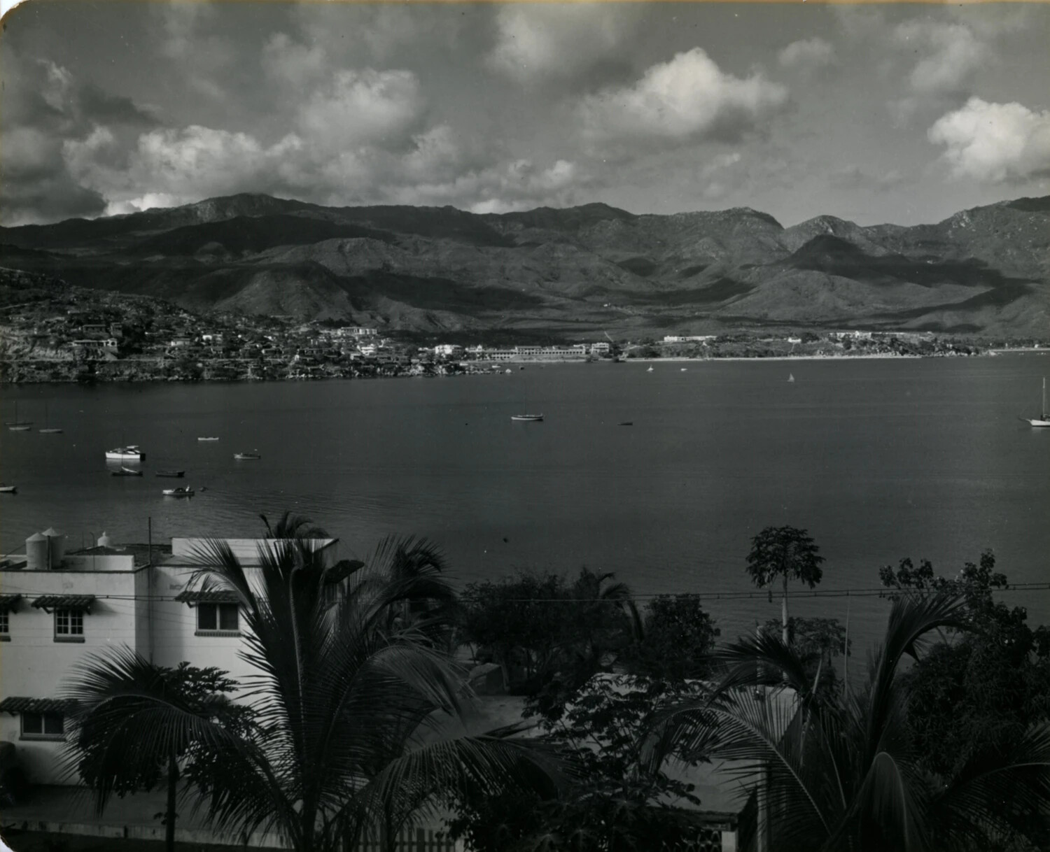 Panoramic View of Acapulco Bay from Hillside Villa, 1949