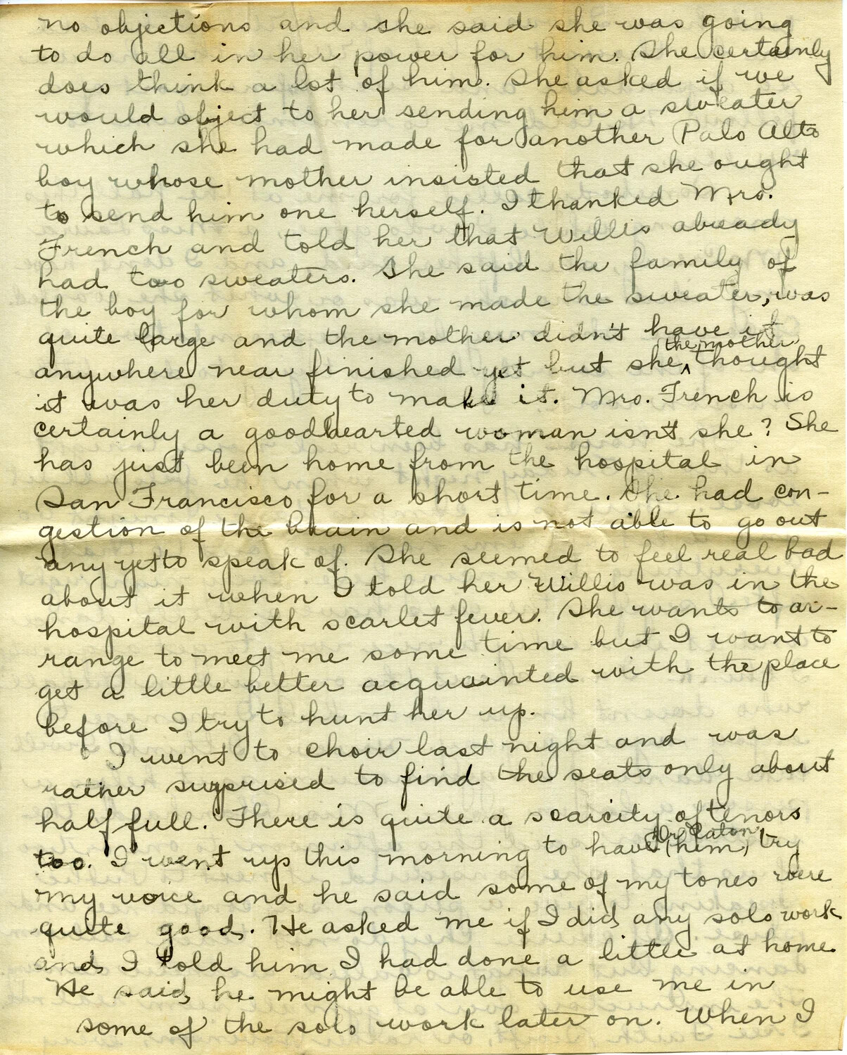Handwritten Letter Page 'C', January 4, 1917 - Winnie Wagener Family Correspondence