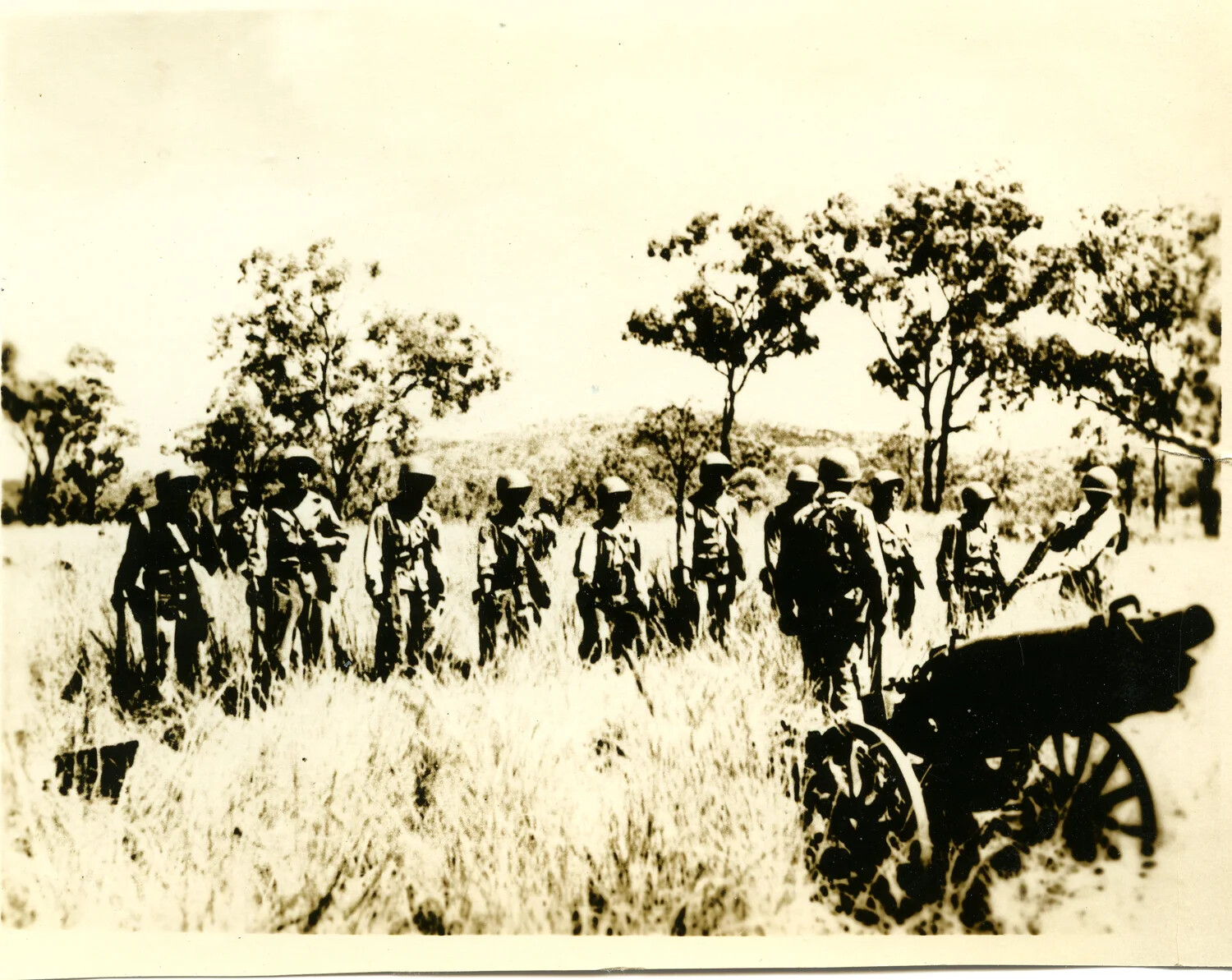 Artillery Unit Formation with 75mm Pack Howitzer, Field Training