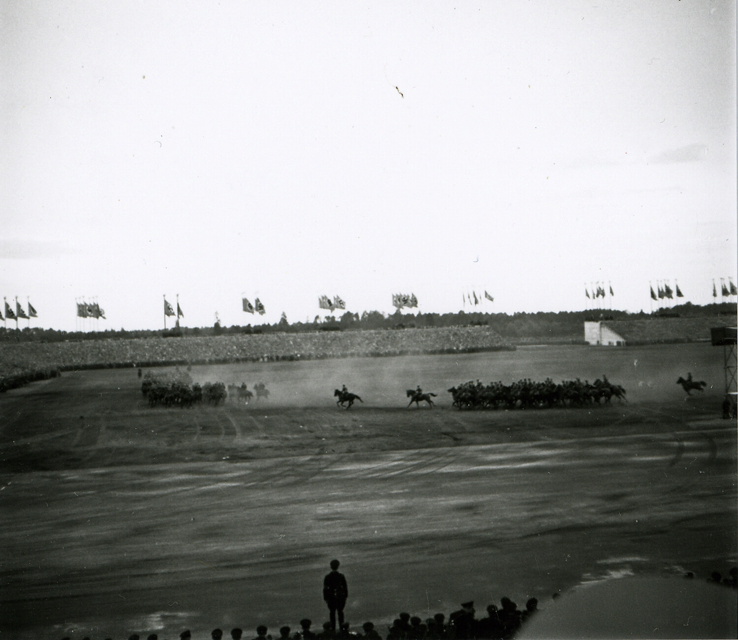 Mounted Formation Performing Before Massed Spectators, Nuremberg Rally Grounds, Nazi Germany