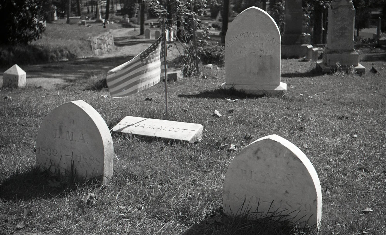 Alcott Family Plot, Author's Ridge, Sleepy Hollow Cemetery, Concord, Massachusetts