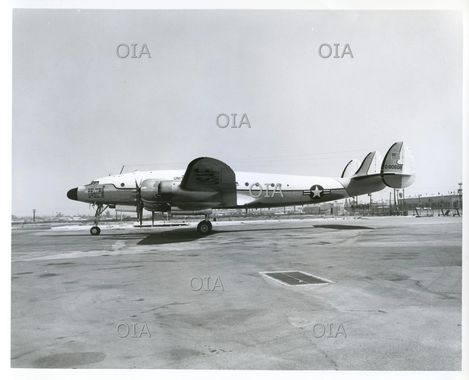 Lockheed C-121/VC-121 Constellation (Serial 0-80608), U.S. Air Force, on Airport Ramp
