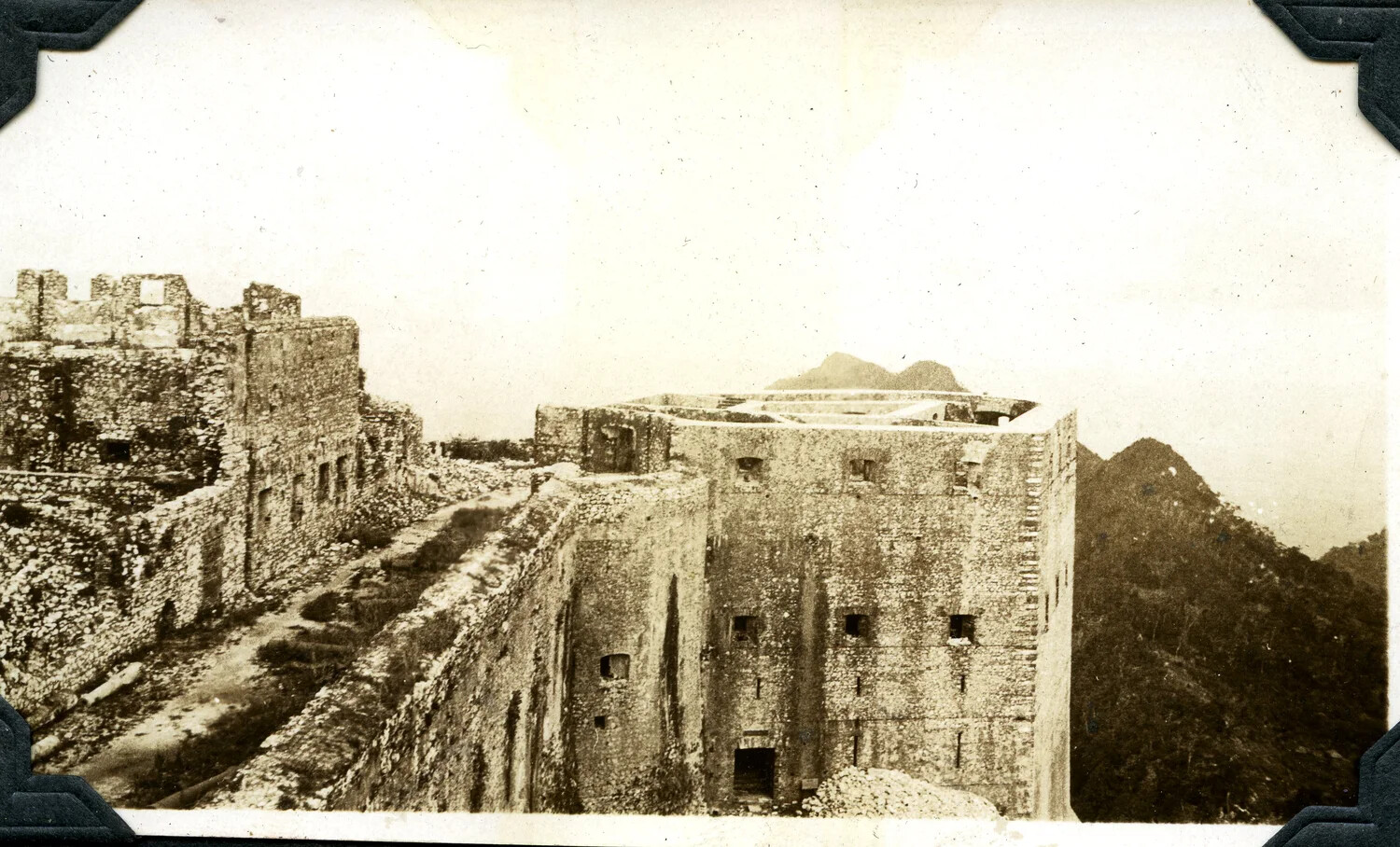 Ruined Section of the Great Wall of China with Watchtower -- Jervey Signal Corps Album