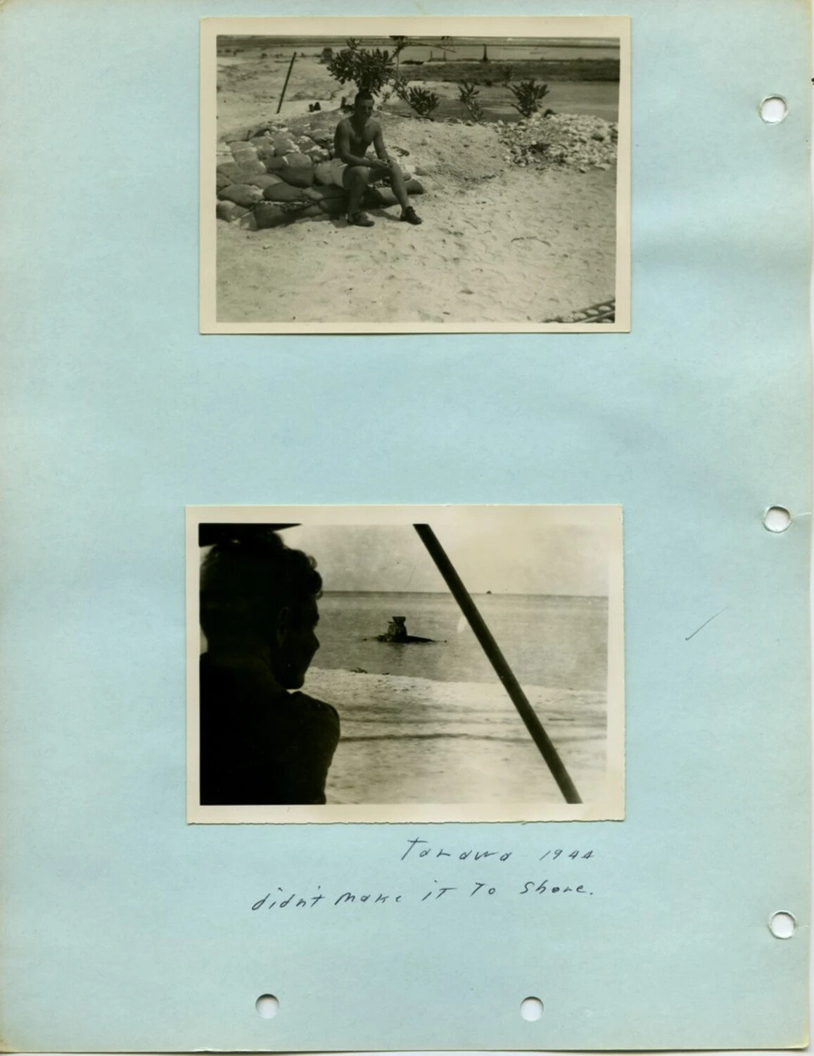 Tarawa Battlefield Aftermath Photographs, Pat McAleer Album, 1944
