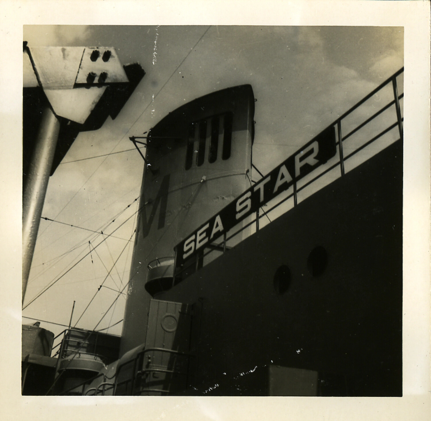 The Merchant Ship "Sea Star" in a Postwar Japanese Harbor
