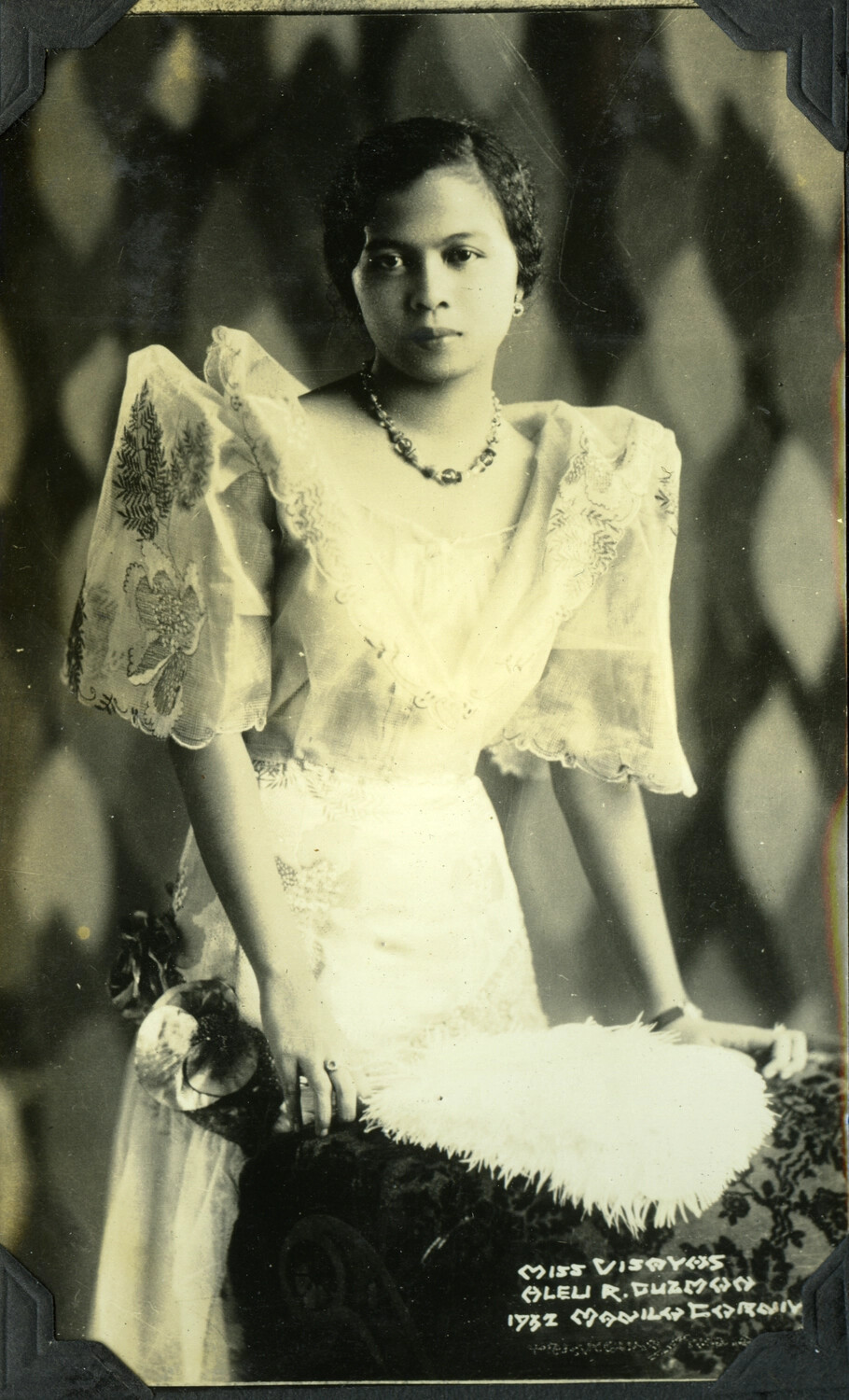 Miss Visayas, [Oleu R. Duzman], 1932 Manila Carnival