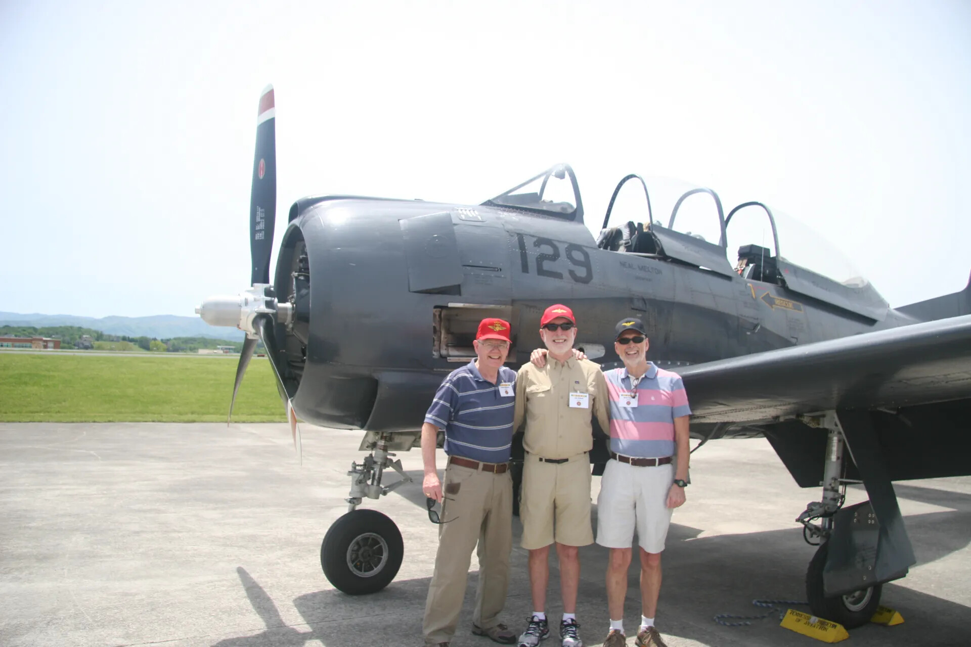 Veterans Group Photo with T-28 Trojan '129' (Neal Melton), Operation Tailwind Reunion, April 2016