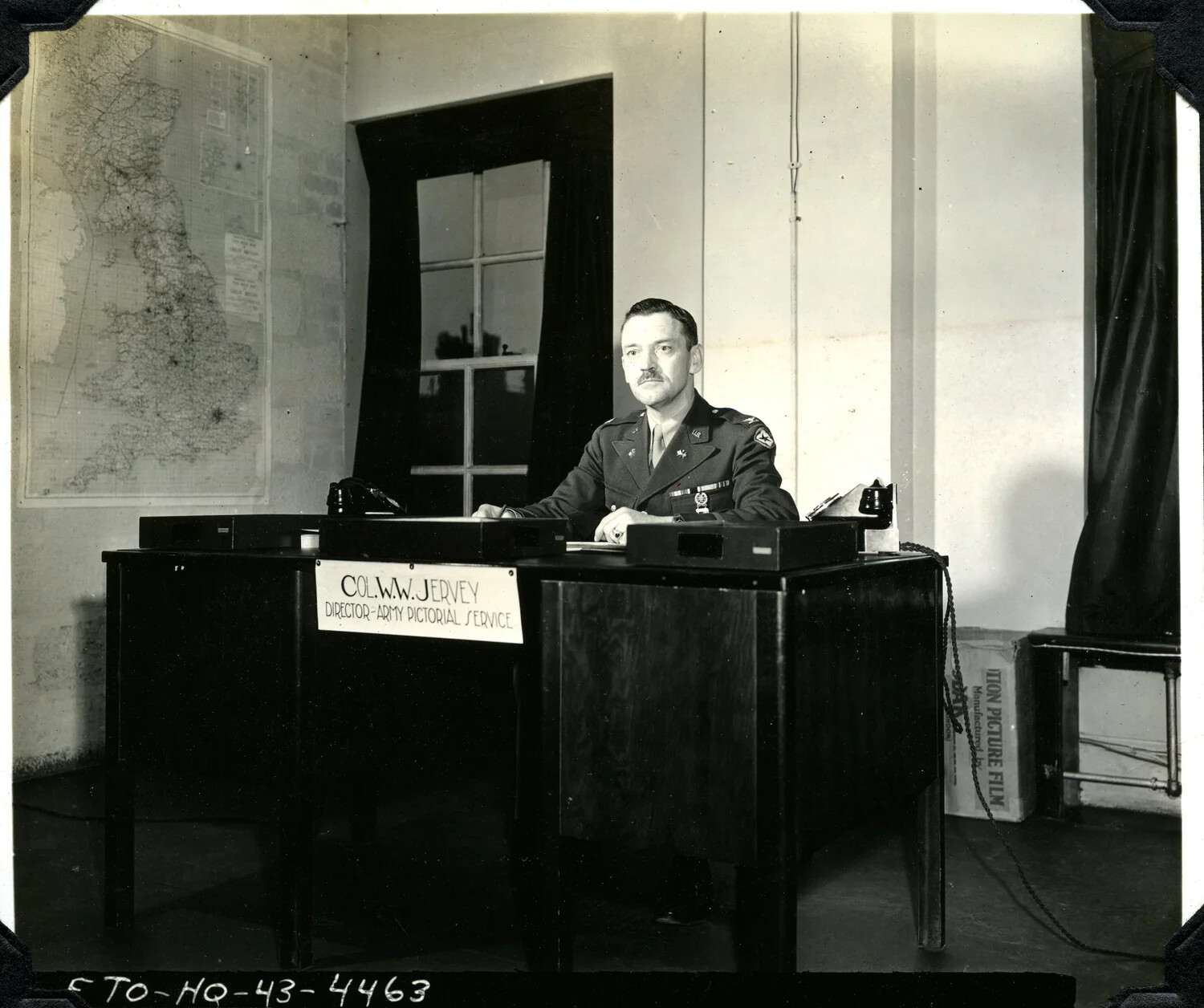 Colonel W. W. Jervey, Director of the Army Pictorial Service, ETO Headquarters, 1943