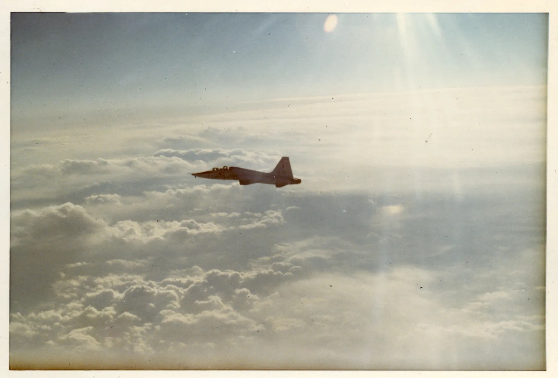 T-38 Talon Trainer in Flight Above Clouds, Air Training Command